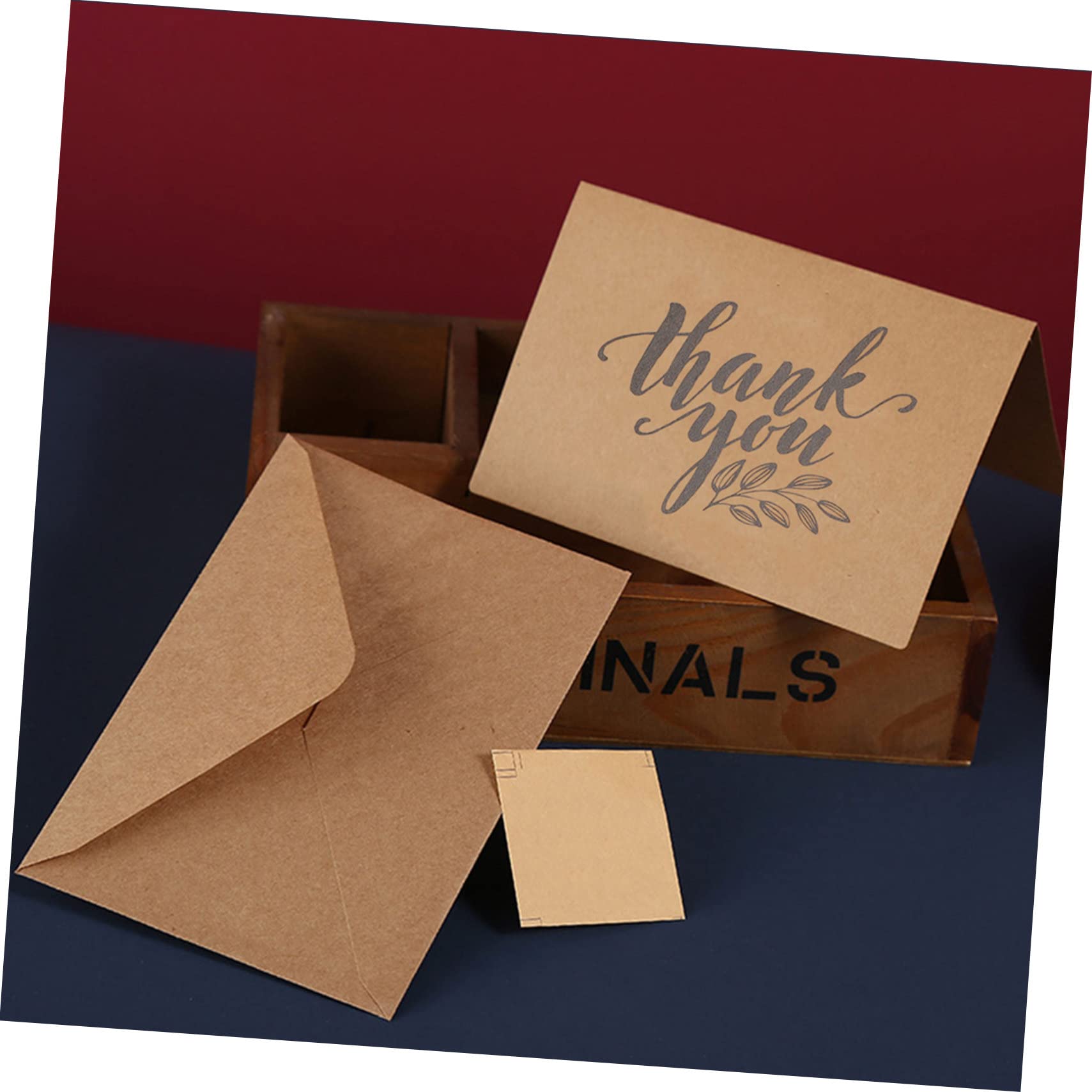 NUOBESTY 48sätze Kraftpapier Dankeskarten Für Kleine Unternehmen Einfache Elegante Grußkarten Zur Kundenbindung Und Für Online-shops Und Dienstleister