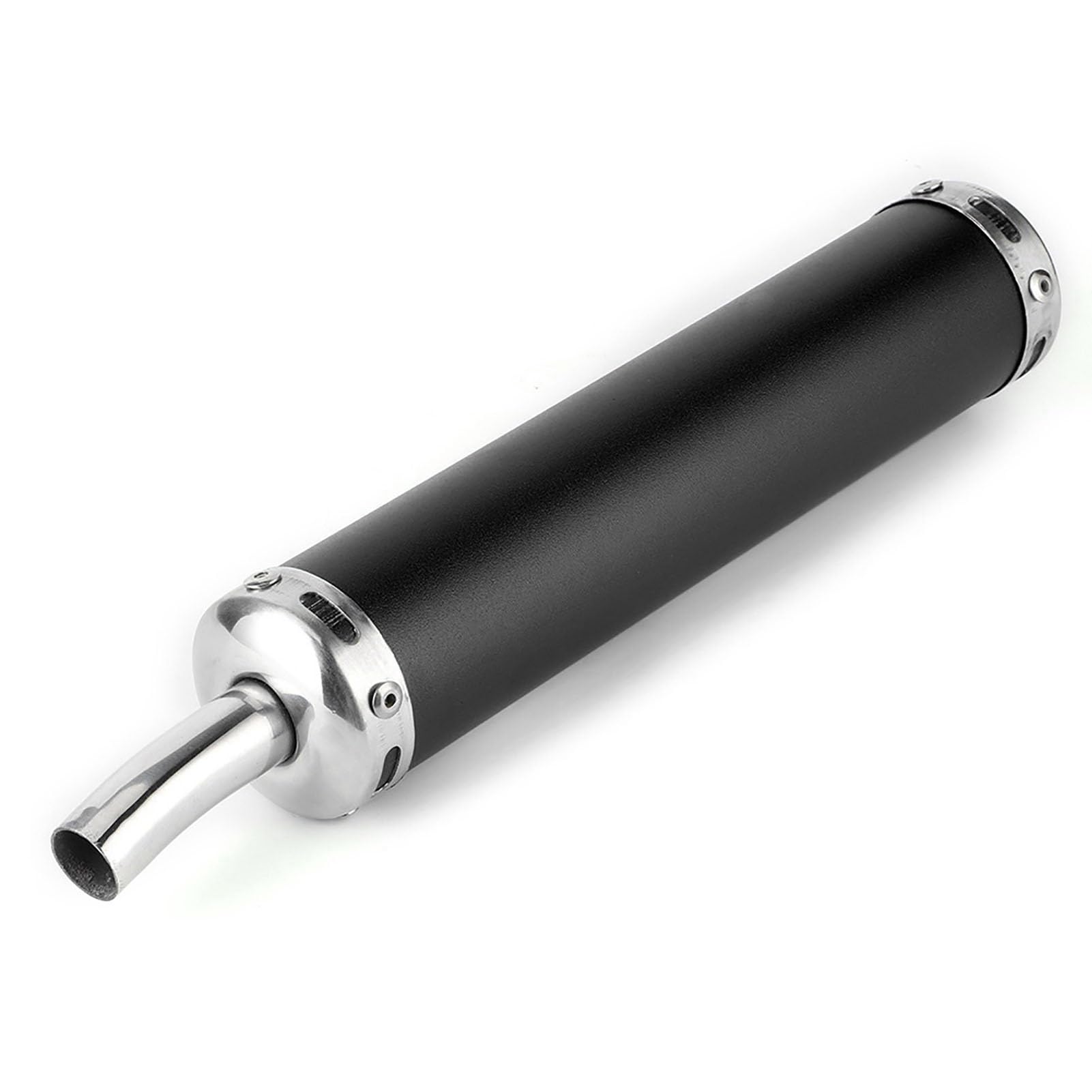 lyrlody Tłumik Wydechu ze Stali Nierdzewnej 20 Mm/0,8 Cale 2-suwowy (BLACK)