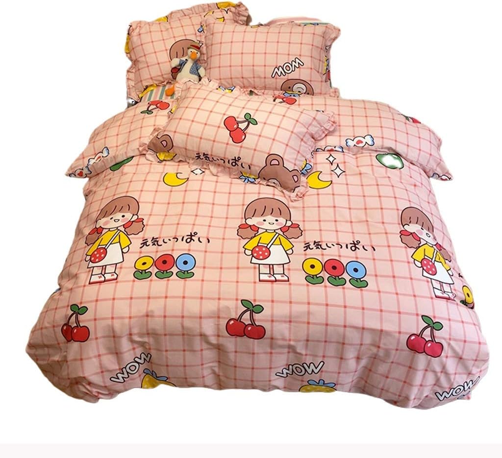 All-Cotton Four-Piece Cotton Bed Sheet Three Sets of Quilt Cover Bedding Fashion Bedding Set(1.8m)