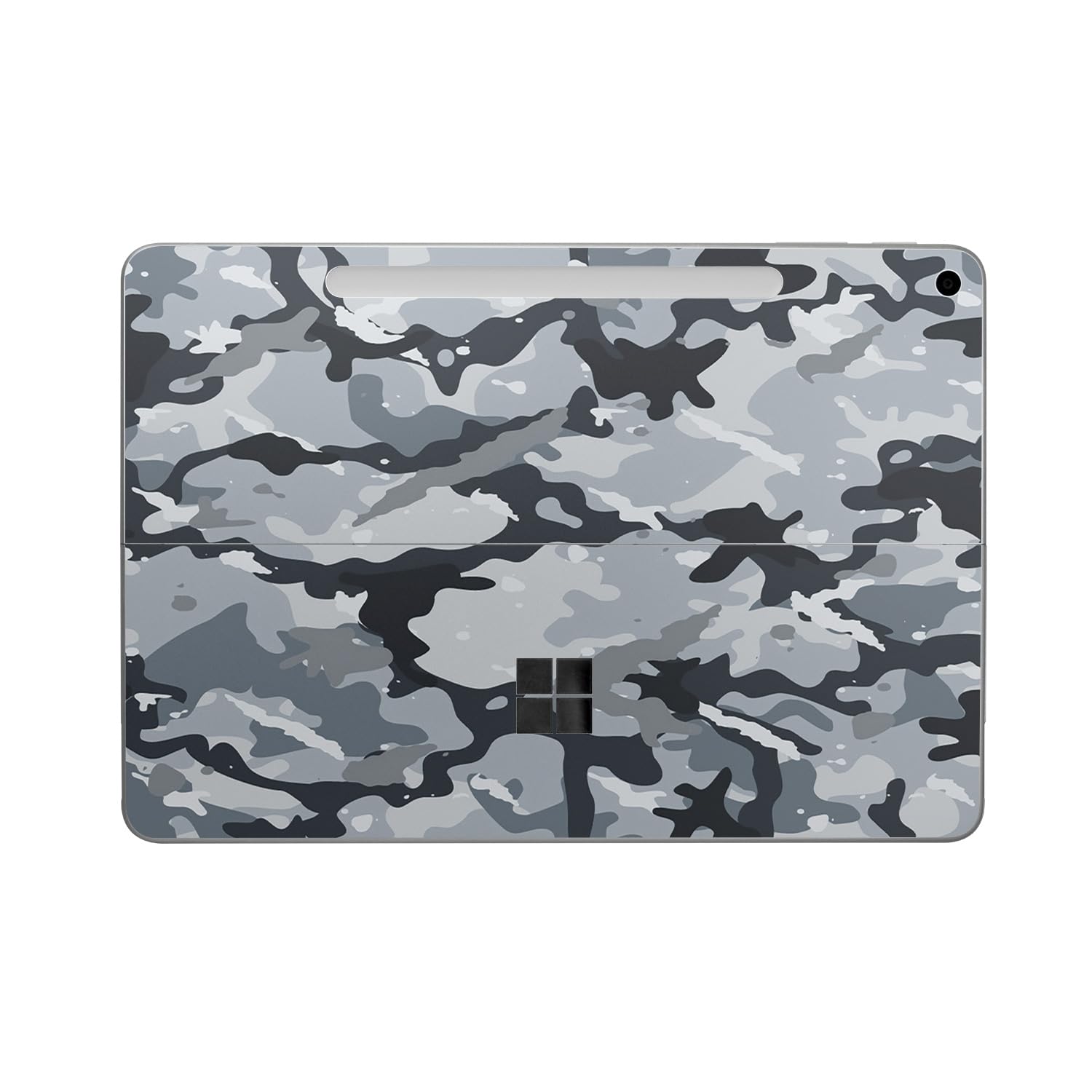 Tablet Skin Compatible with Microsoft Surface Pro 12" (2025) - Gray Camouflage - Premium 3M Vinyl Protective Wrap Decal Cover - Easy to Apply | Crafted in The USA by MightySkins