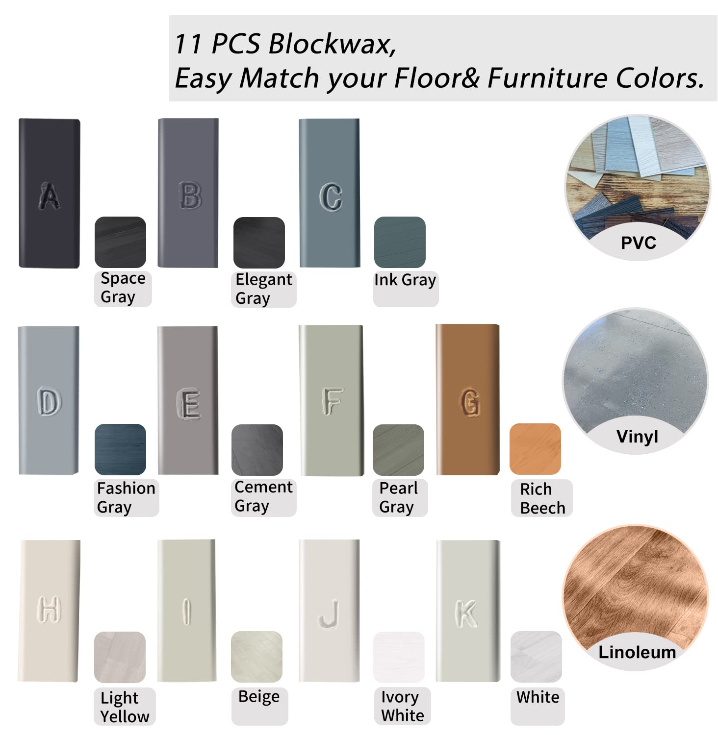 Kit Riparazione Graffi Legno - 5 Stucchi A Cera Colorati Per Parquet E Mobili