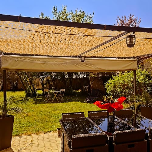 Tarnnetz Oxford mit Mesh – Outdoor für Garten, Camping, Balkon, Zaun & Terrasse Dekoration – Ideale Tarnabdeckung für mehr Privatsphäre und Ästhetik