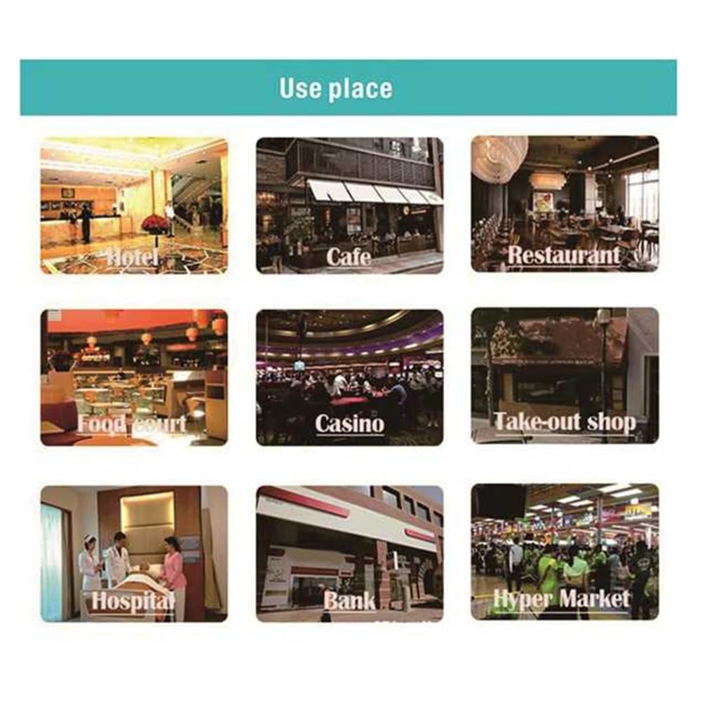 de Llamada Inalámbrica con Buscapersonas para Restaurantes, con Botón de Llamada para Reloj, para Oficinas, Food Trucks, Cafeterías y Restaurantes. Timbre Rojo.