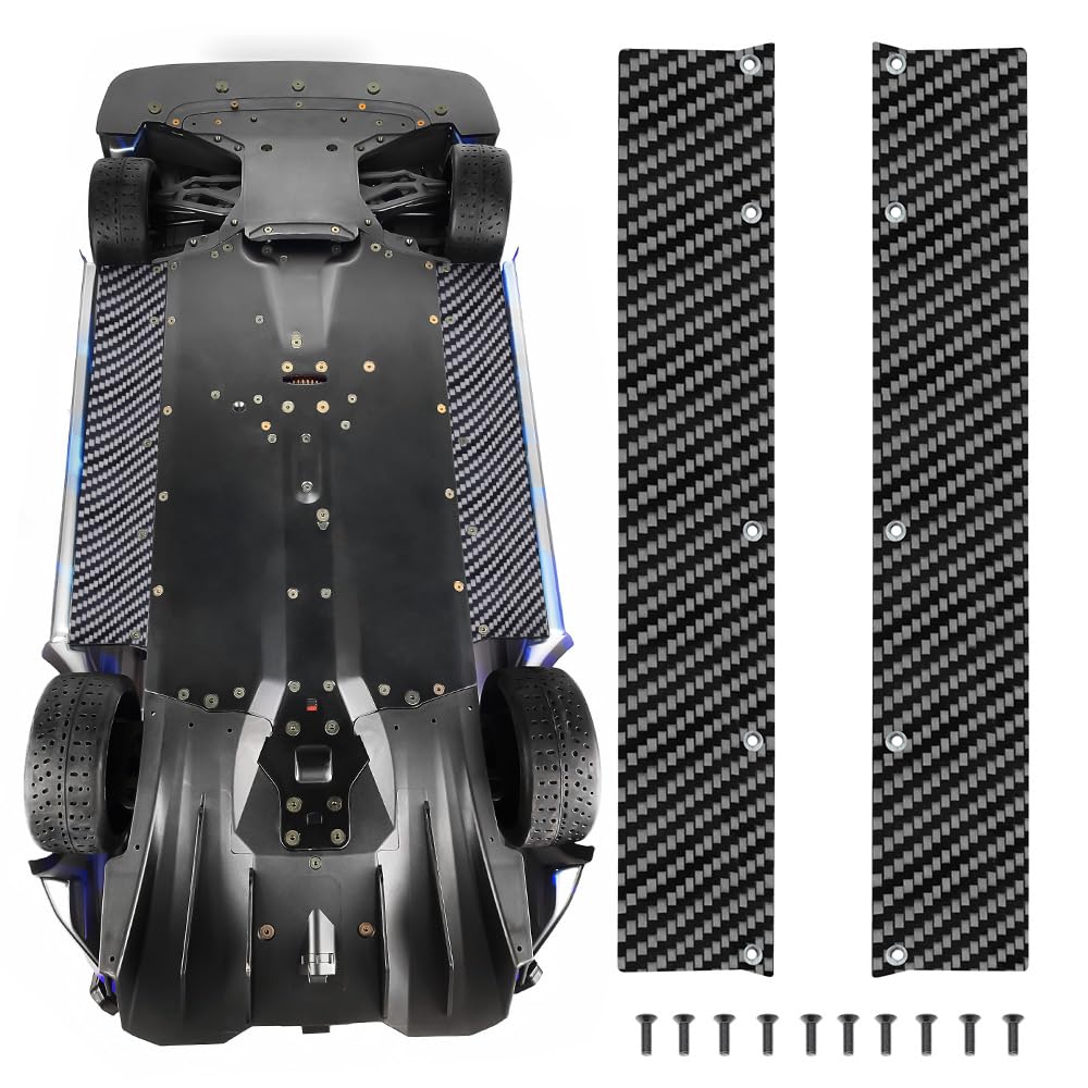 2Pcs Carbon Fiber RC Chassis Side Skirts Side Panels Widening Kit (46mm/ 56mm) for 1/7 Felony & Infraction V2 6s BLX All-Road Truck RTR Upgrade Part(46MM)