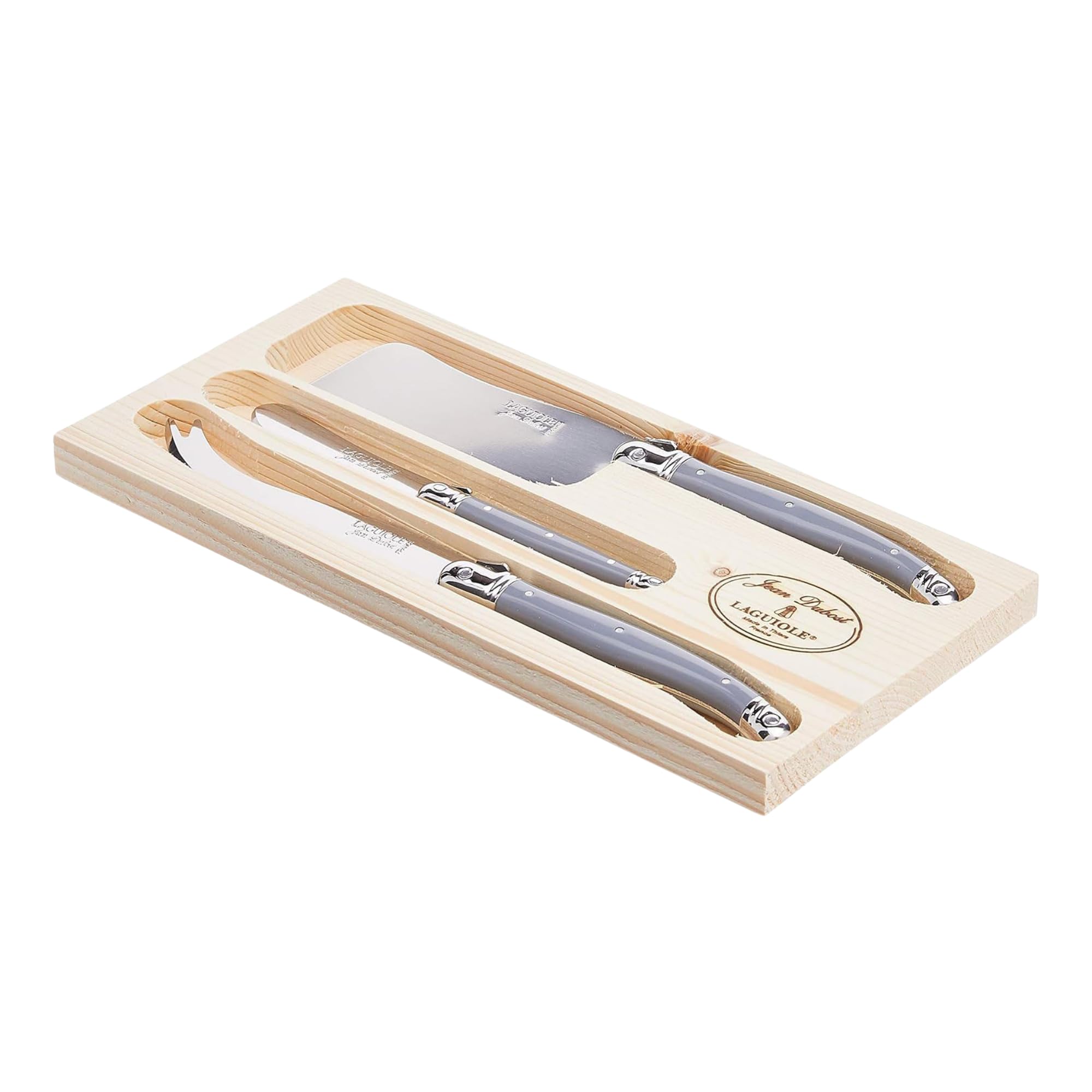 Amazon | (Gray) - Jean Dubost JD97326 3 Piece Cheese Set 3, Grey 