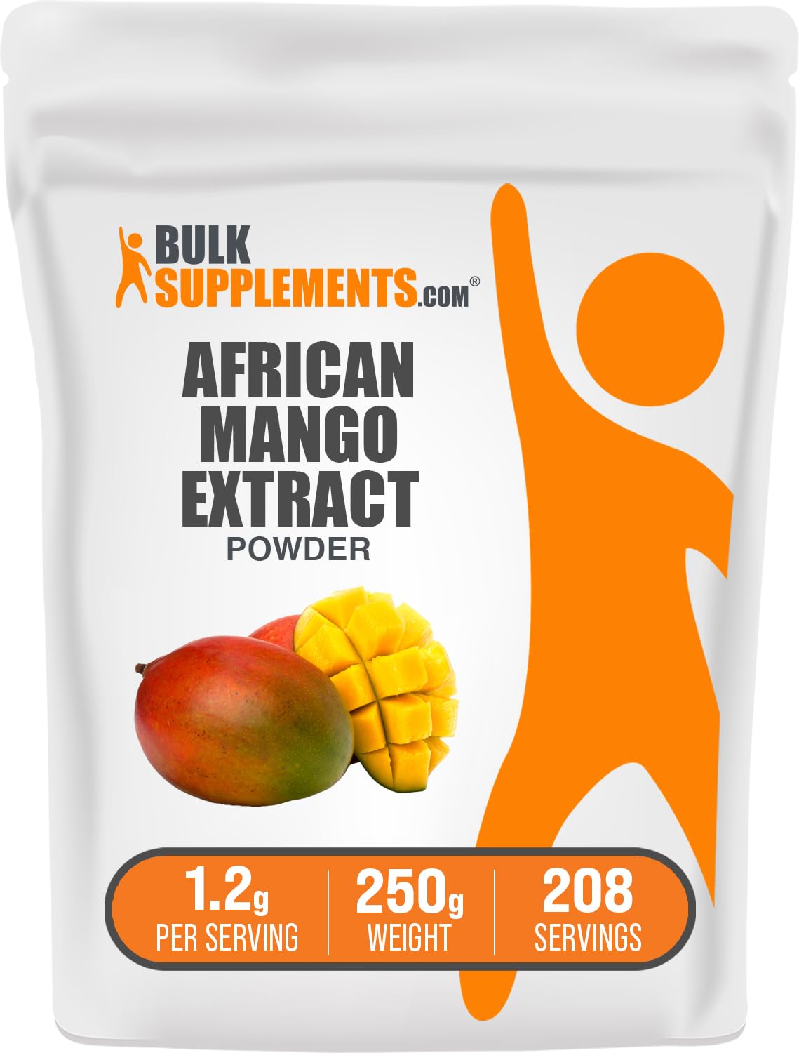 BULKSUPPLEMENTS.COM African Mango Extract Powder - 1200mg per Serving, 208 Servings (250 Grams)