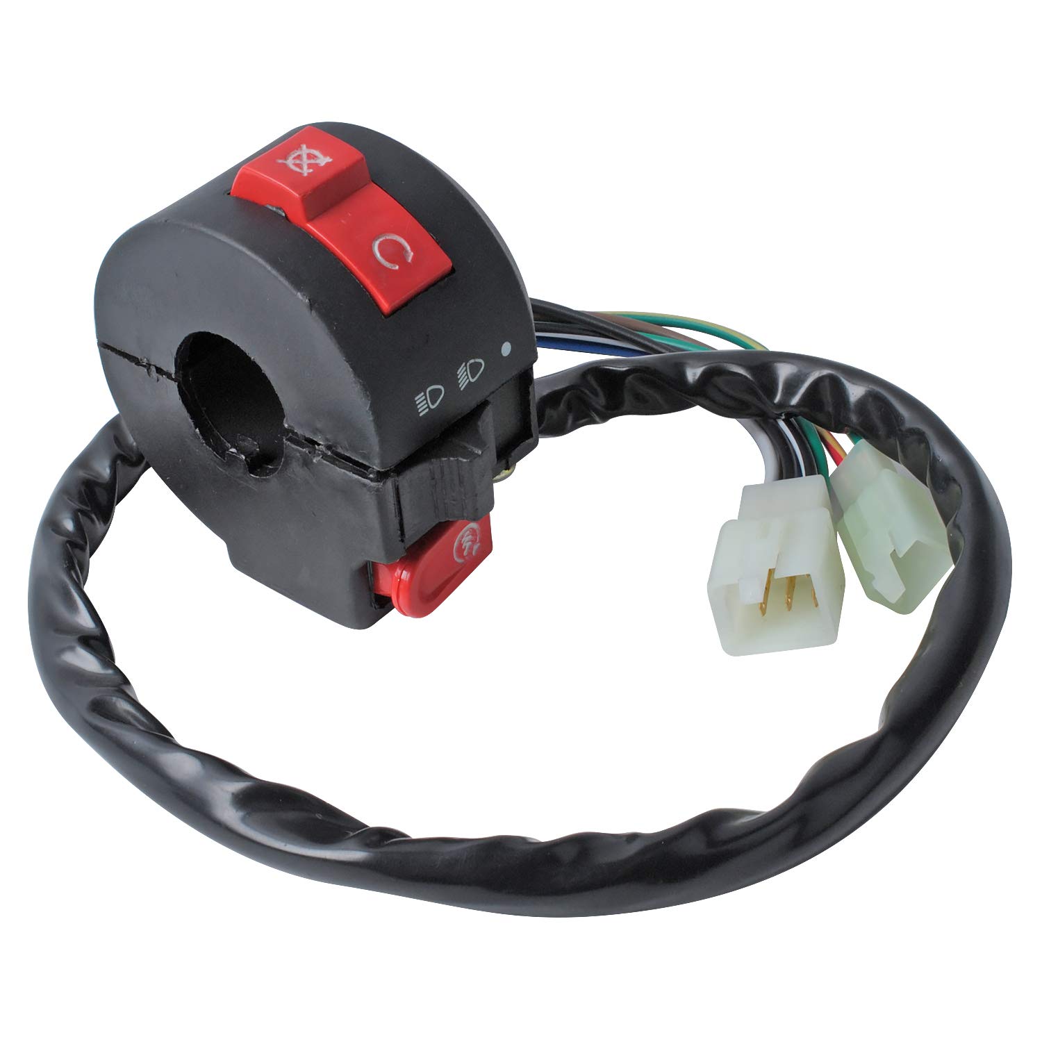 Left Start Switch Assembly for 50CC 70CC 90CC 110CC 125CC 150CC GY6 ATV Quad Dirt Bikes Go Kart 4 Wheelers Taotao SunL Coolster: Industrial & Scientific