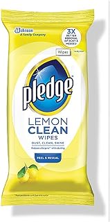 Pledge Lemon Wipes, 24 Count