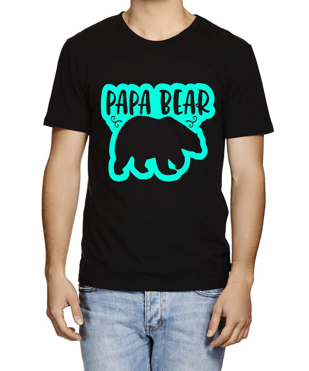 caseria Men's Cotton Printed T-Shirt -PAPA Bear | 100% Cotton | Half Sleeves | Regular Fit | Printed | Round Neck | Graphic T Shirt-picture-14