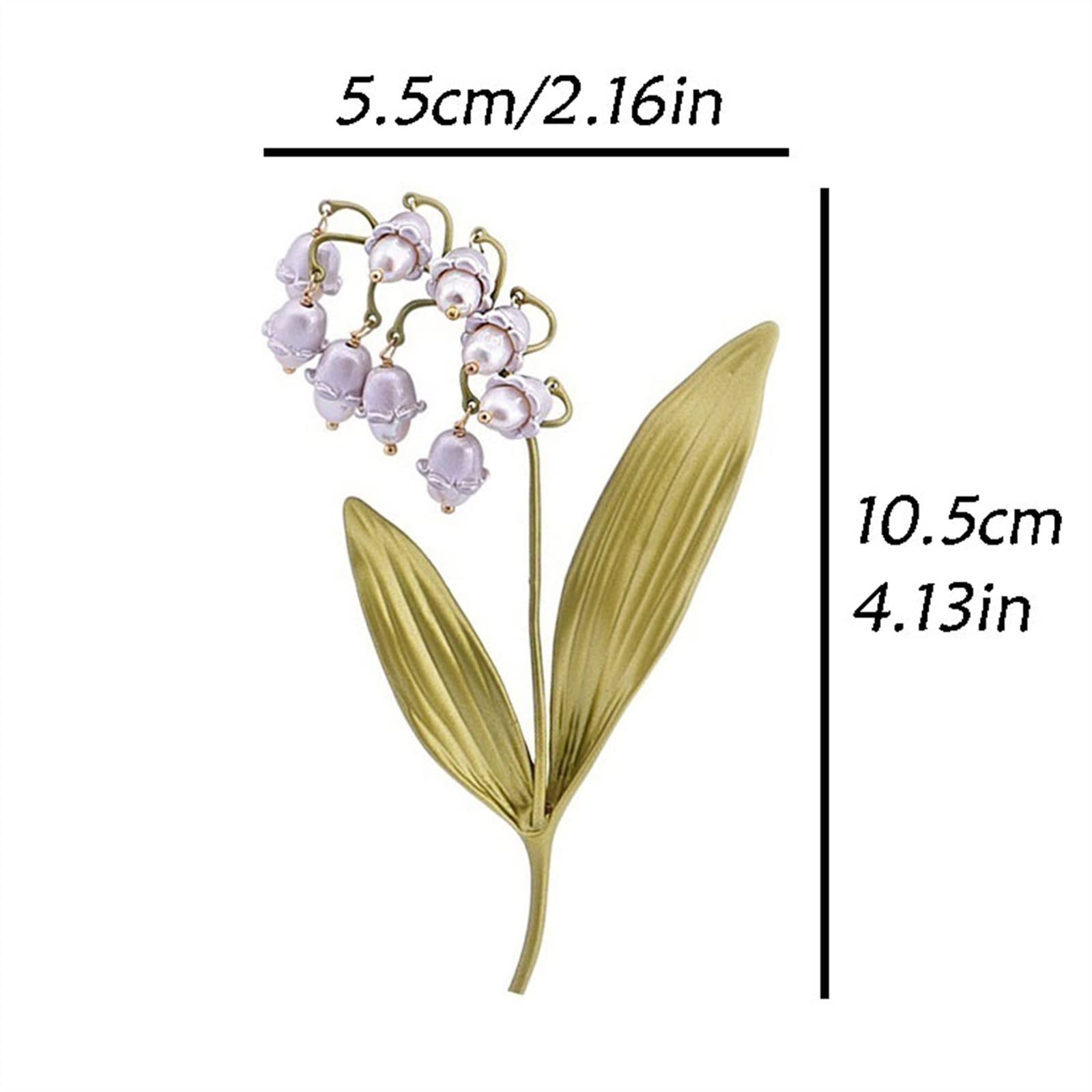 Broszka Luksusowa perła słodkowodna broszka Bell Orchid stanik akcesoria odzież akcesoria duże Broszka damska