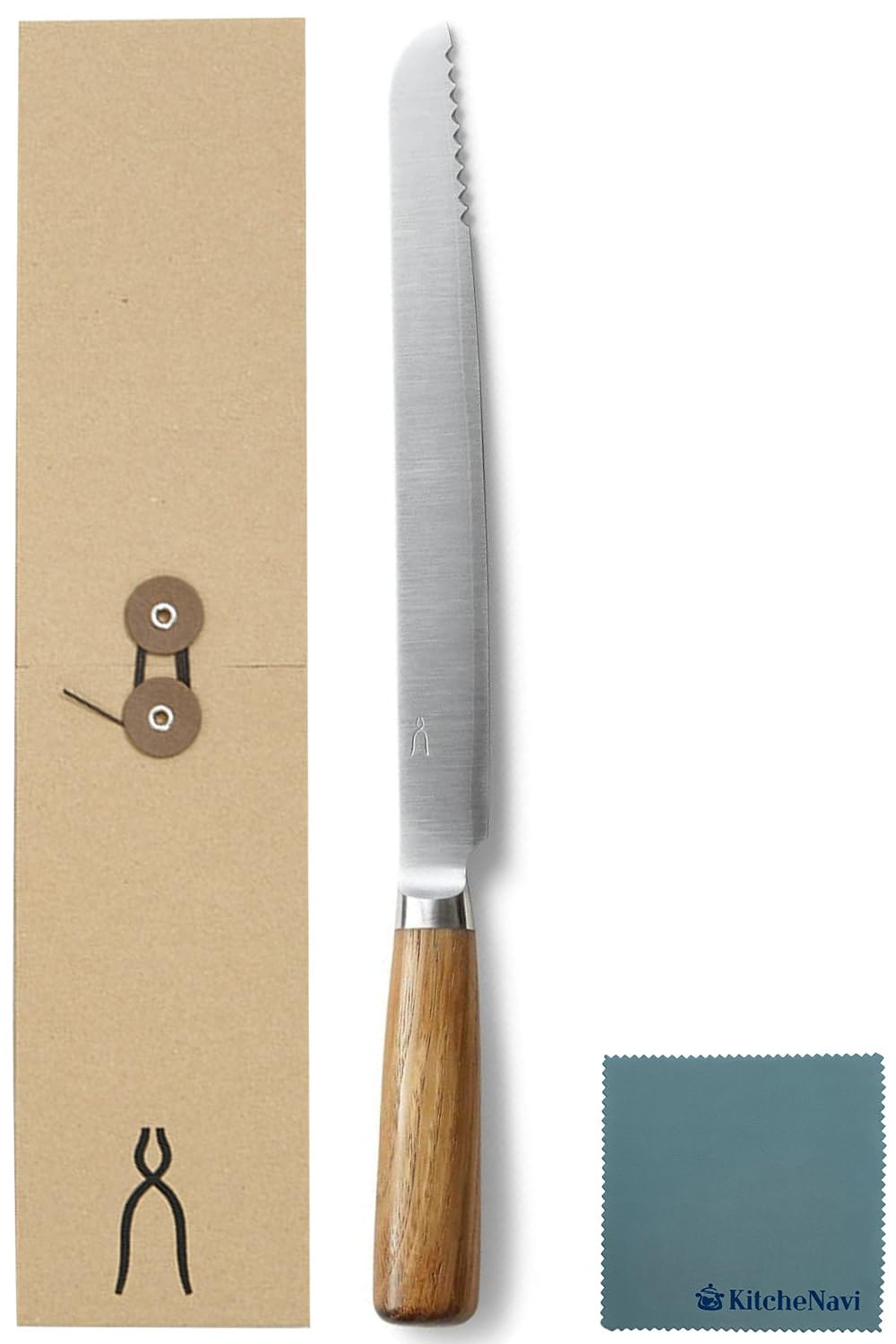 Amazon｜【抗菌炭化木】包丁工房 タダフサ パン切り包丁 230mm 日本製