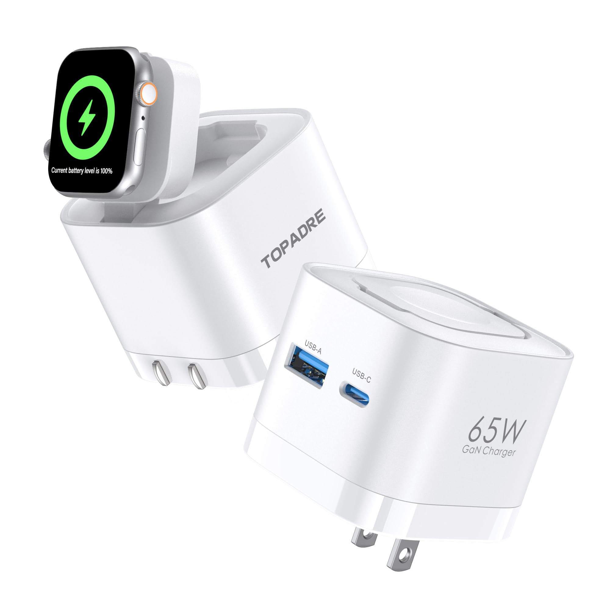 Amazon.co.jp: 【新登場 】TOPADRE for アップルウォッチ 充電器 65W 3