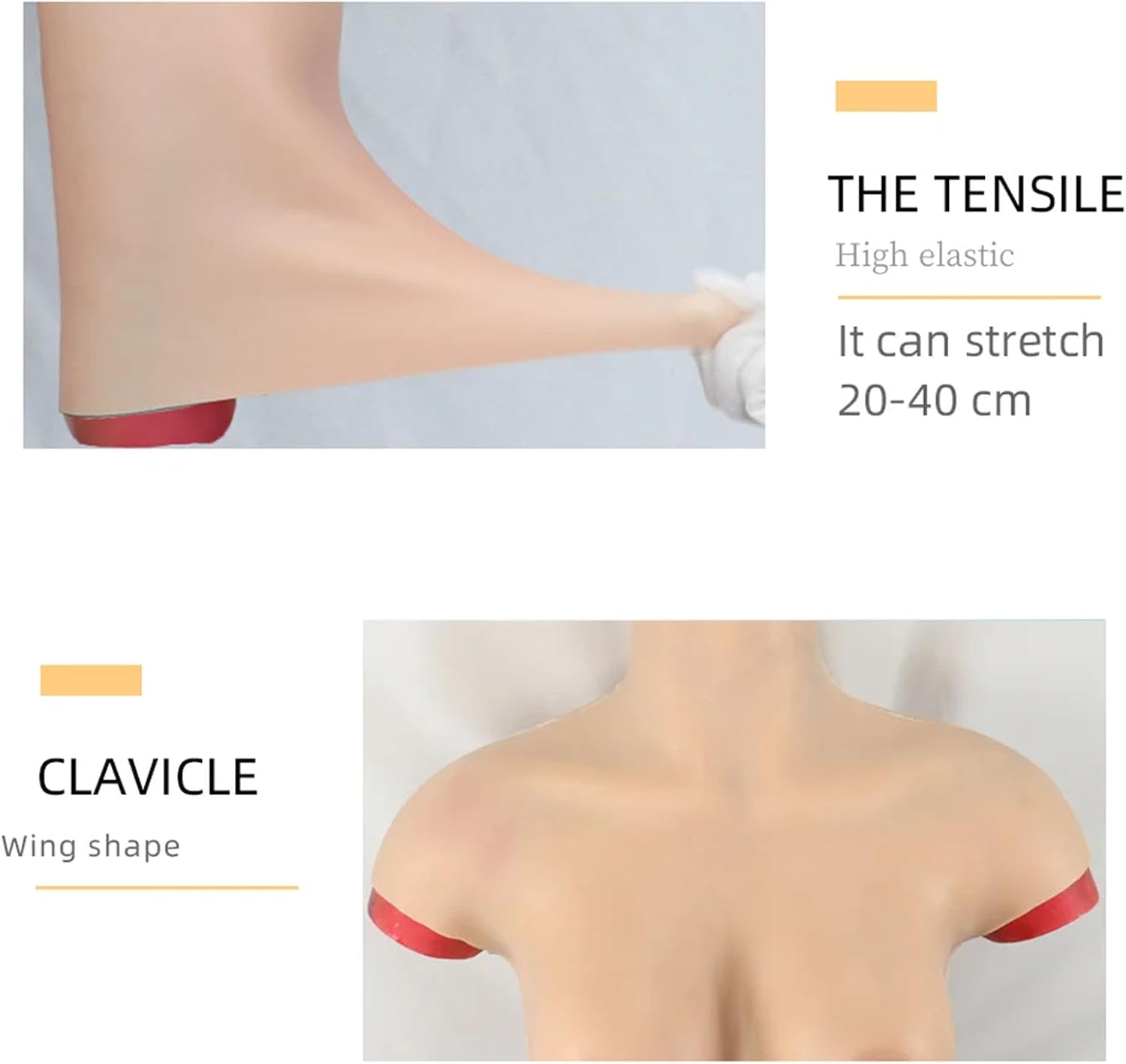 Silicone Bodysuit Realistic Breast Forms C-G Cup Fake Boobs Fake Vagina Jumpsuit for Crossdressers Transgender Drag Queen