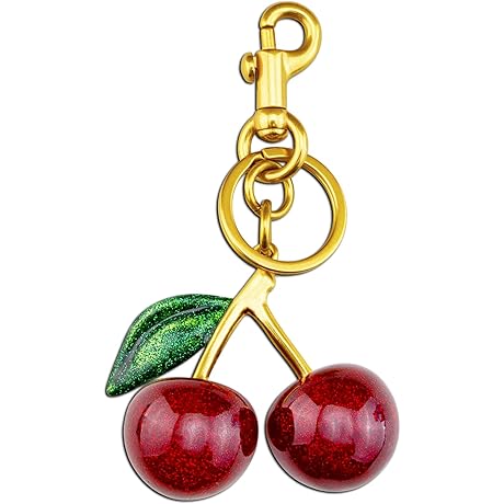 Delicate Cherry Keychain Cherry Bag Charms Purse Charms