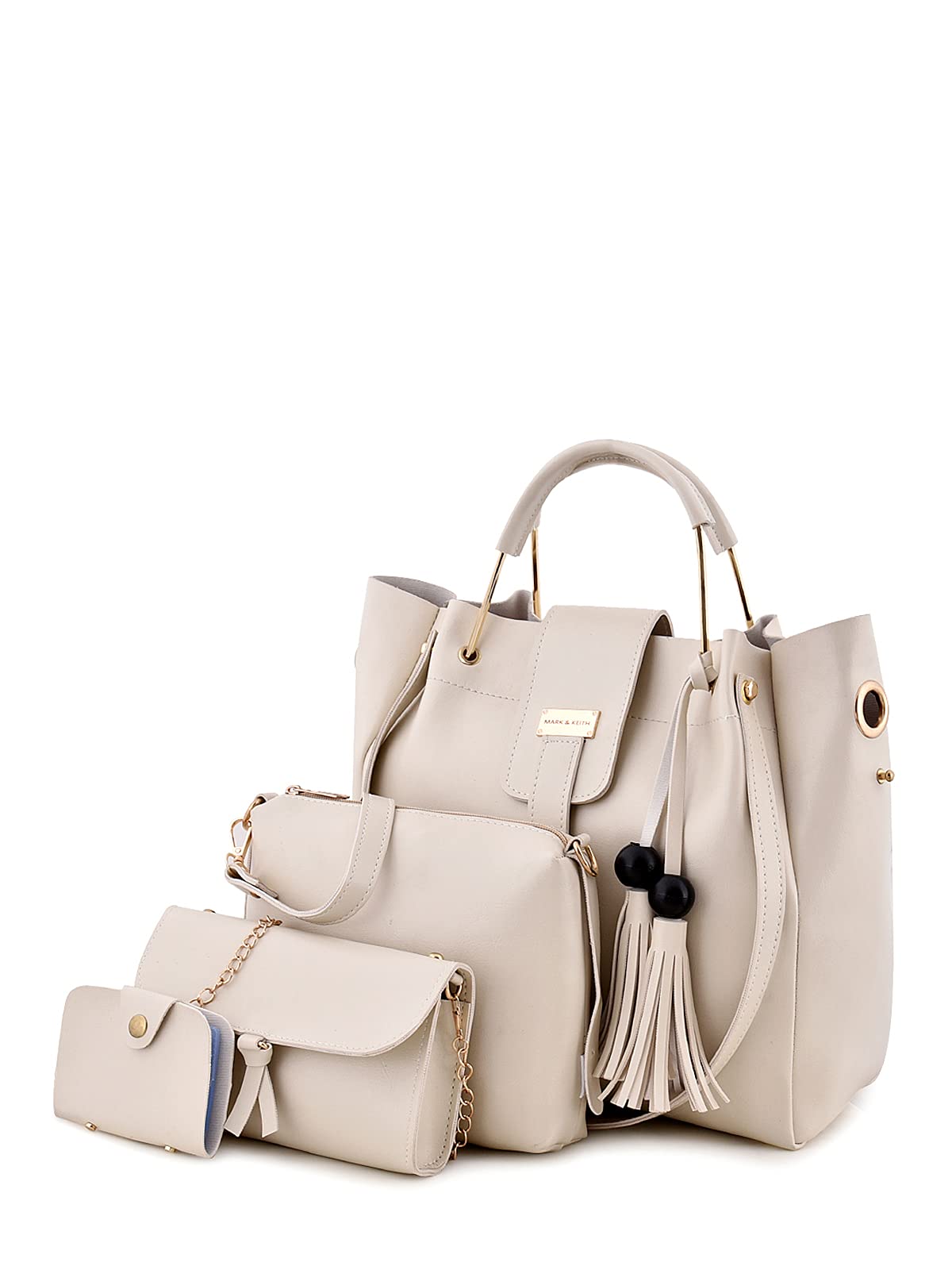 MARK & KEITHWomen's PU Combo Handbag(A handbag and two Small Sling Bag)