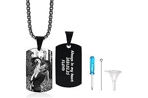 Personalized Memorial Keepsake: Customizable Urn Necklace for Loved Ones and Pets