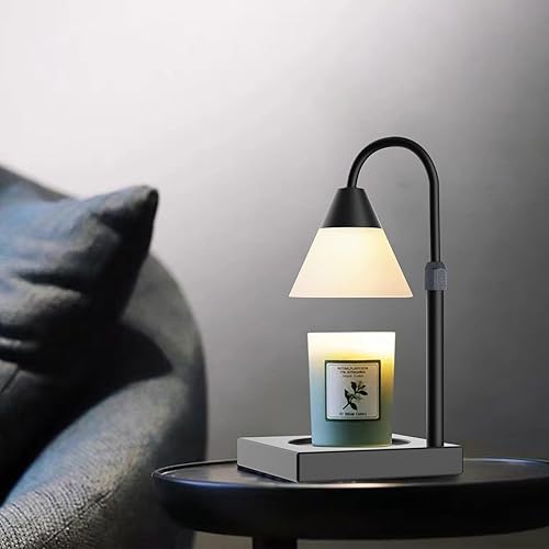 Miniatura 6 de LALISU Lámpara Calentadora de Velas, Lámpara Calentadora de Velas de Metal Regulable con Altura Ajustable, Compatible con Velas y Frascos Grandes de