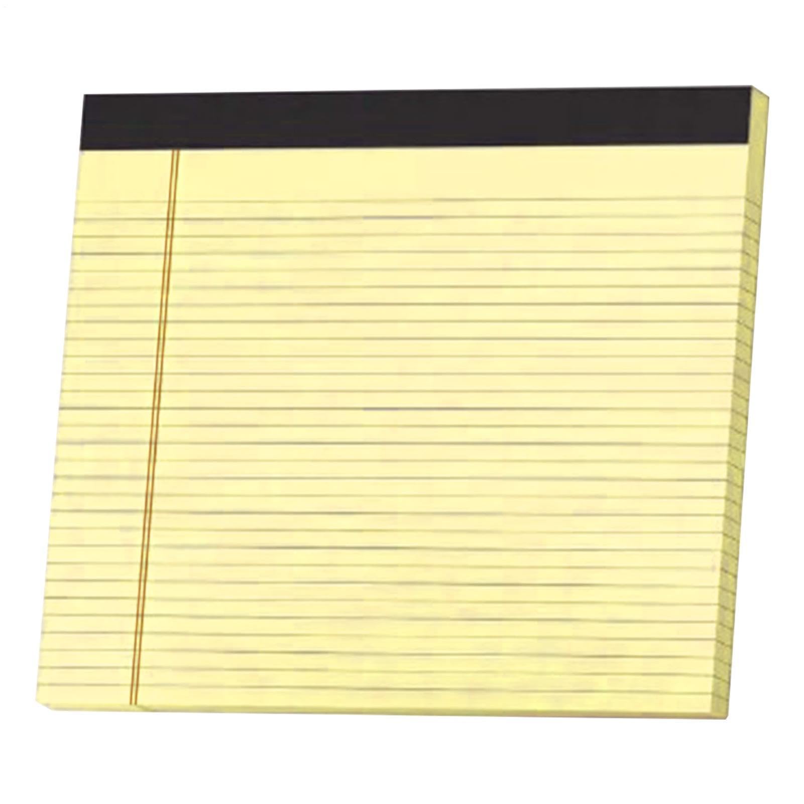 Wide Legal Pads, With Clean Tear Convenience, 24x27x5cm, Landscape Pink Purple Blue Green Yellow College Ruled Note Pad, Wide Ruled Legal Notebook, 30 Sheet Capacity, For School