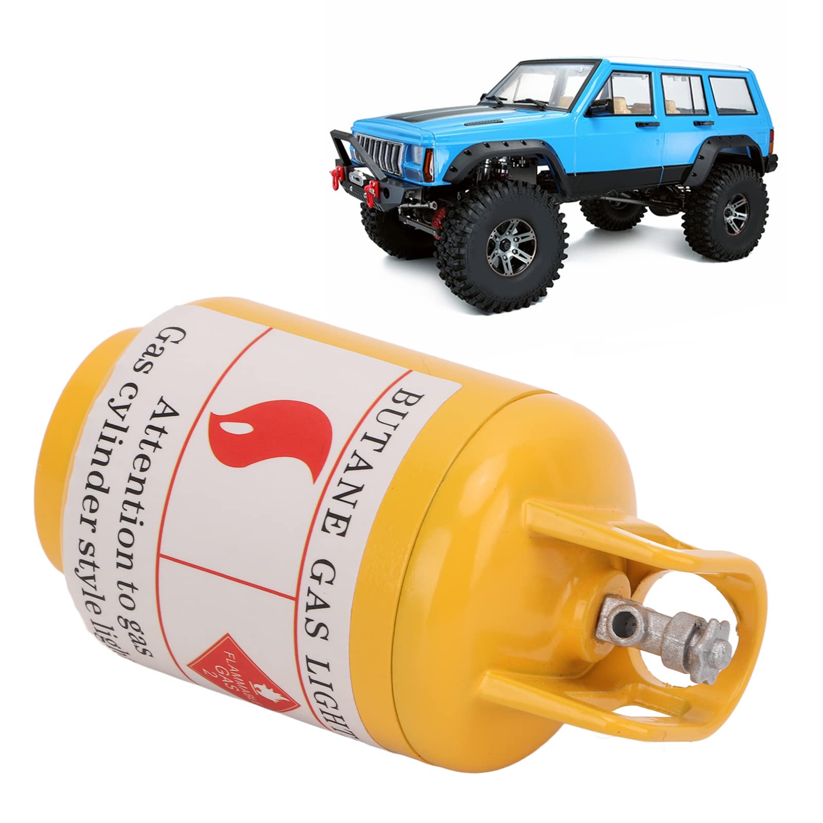 VGEBY Mini estintore, estintore per Auto RC, Decorazione ad Alta Simulazione RC Simulazione per Auto 1/10 (Giallo) Modello Accessori Giocattolo Modello