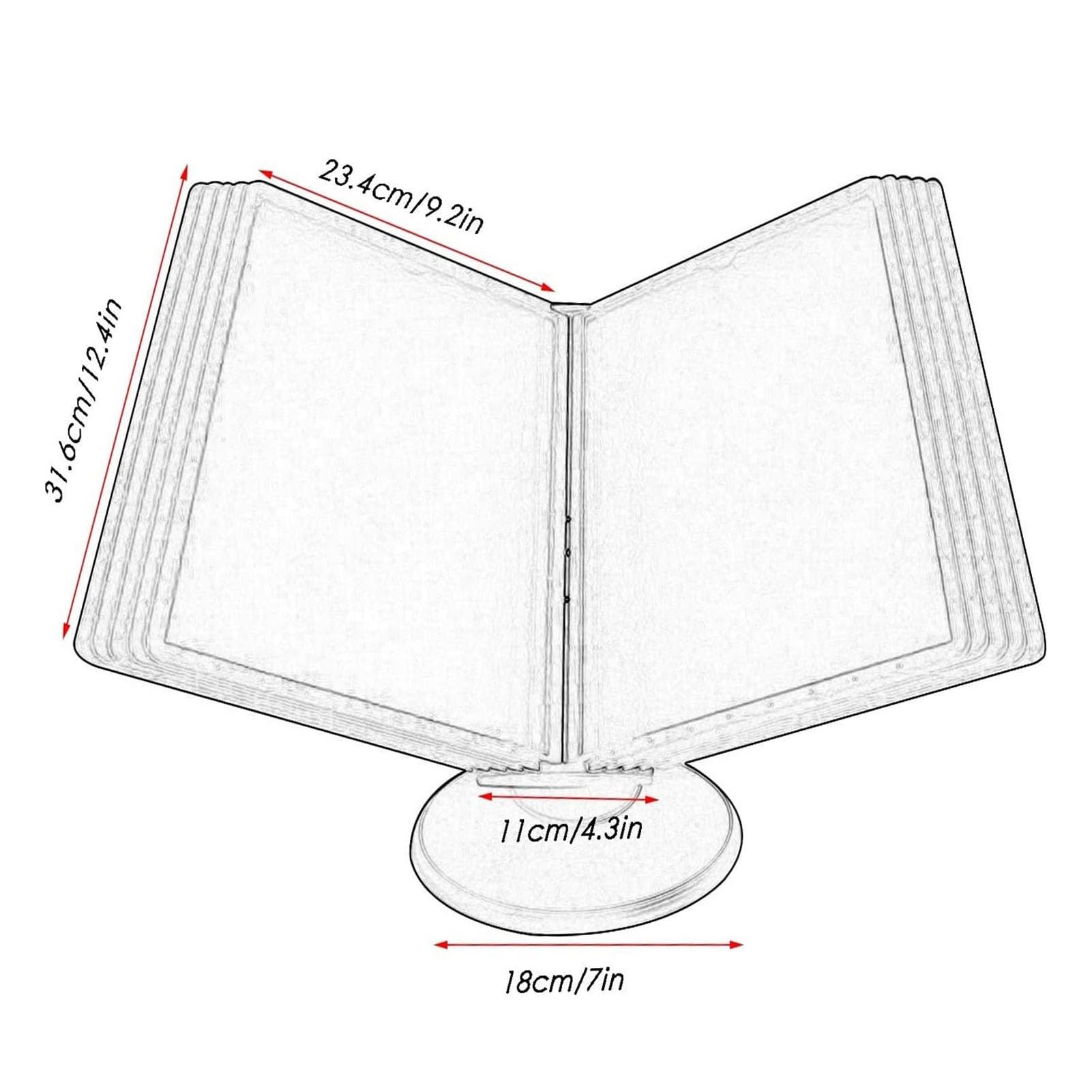 Paneles De Visualización De La Mesa - Clasificador De Mesa, 10 Paneles, Paneles De Visualización Montados En La Pared, Para Oficina, Restaurante, Exhibición Y Almacenamiento(Black)