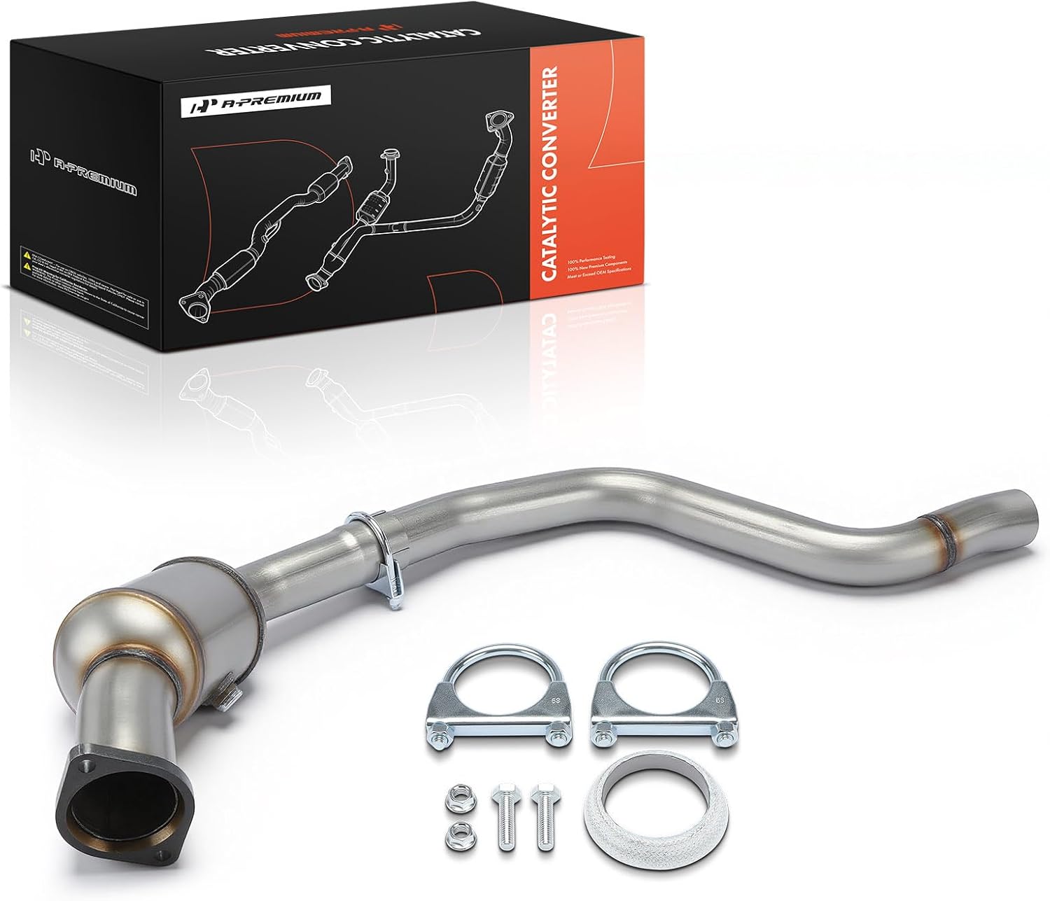 A-Premium Left Catalytic Converter Kit Direct-Fit Compatible with Dodge Charger, Challenger & Chrysler 300, 2011-2023, 5.7L, E.P.A. Compliant