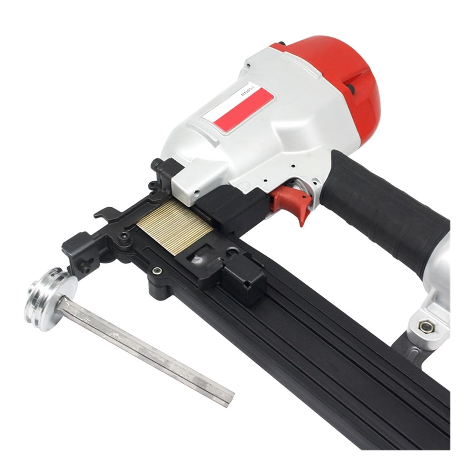 Pistola sparapunti pneumatica senza olio RN851 16GA Chiodatrice pneumatica Cucitrice pneumatica Strumento Cucitrice a corona larga Uso for la decorazione di coperture for la lavorazione del legno