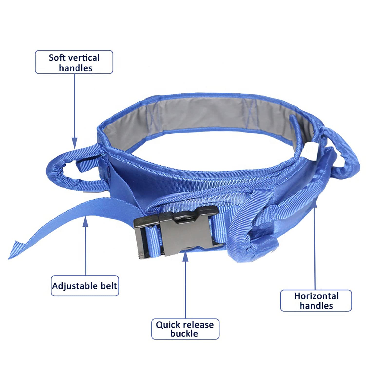Cinturón de tracción para la Cintura para Personas Mayores, Correas de Asistencia para enfermería al Caminar, arnés de Transferencia para la Seguridad del Cuidado del Paciente, Asistencia de segu