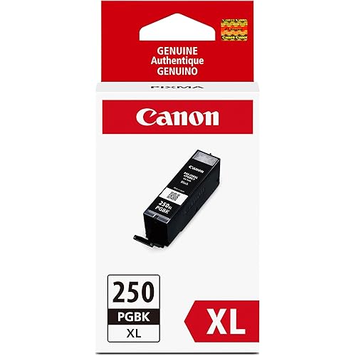 Canon PGI-250XL Genuine Pigment Black Ink Tank, Compatible with MG6320, IP7220 & MG5420, MX922, MG5520, MG6420, MG7120, iX6820, iP8720, MG7520, MG6620, and MG5620 Printers