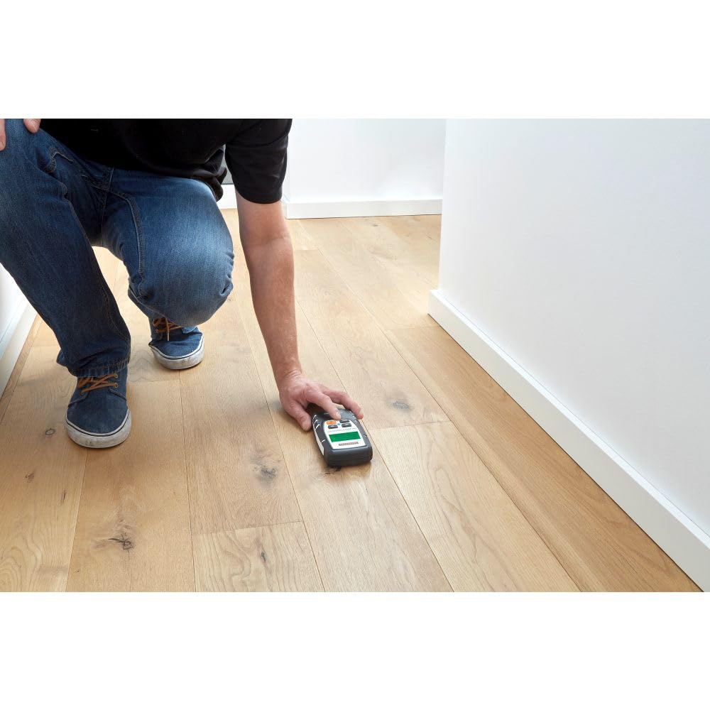 Umarex Laserliner MoistureMaster Compact Plus - Misuratore di umidità dell'aria e materiale (misurazione dell'umidità del materiale per 56 tipi di legno/6 tipi di materiali da costruzione,