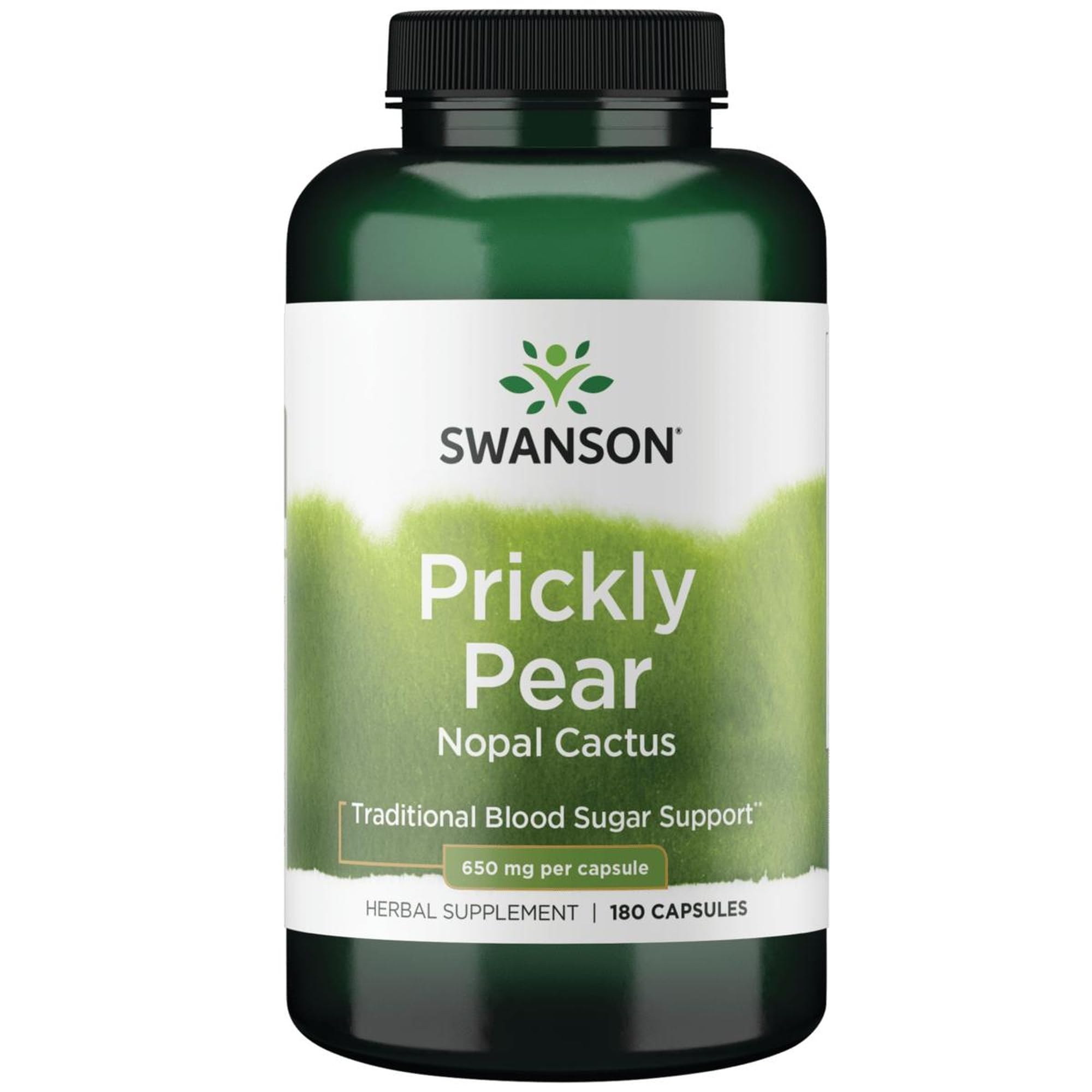 Swanson Premium Brand Prickly Pear Cactus Opuntia 650 Milligrams 180 Capsules