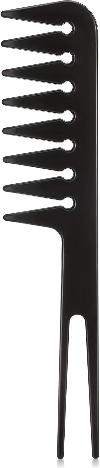 PatelaiWide Tooth Comb Fantail Comb Styling Comb Shaping Wet Pick Barber Brush Comb for Women Men Most Hair Types Salon Barber