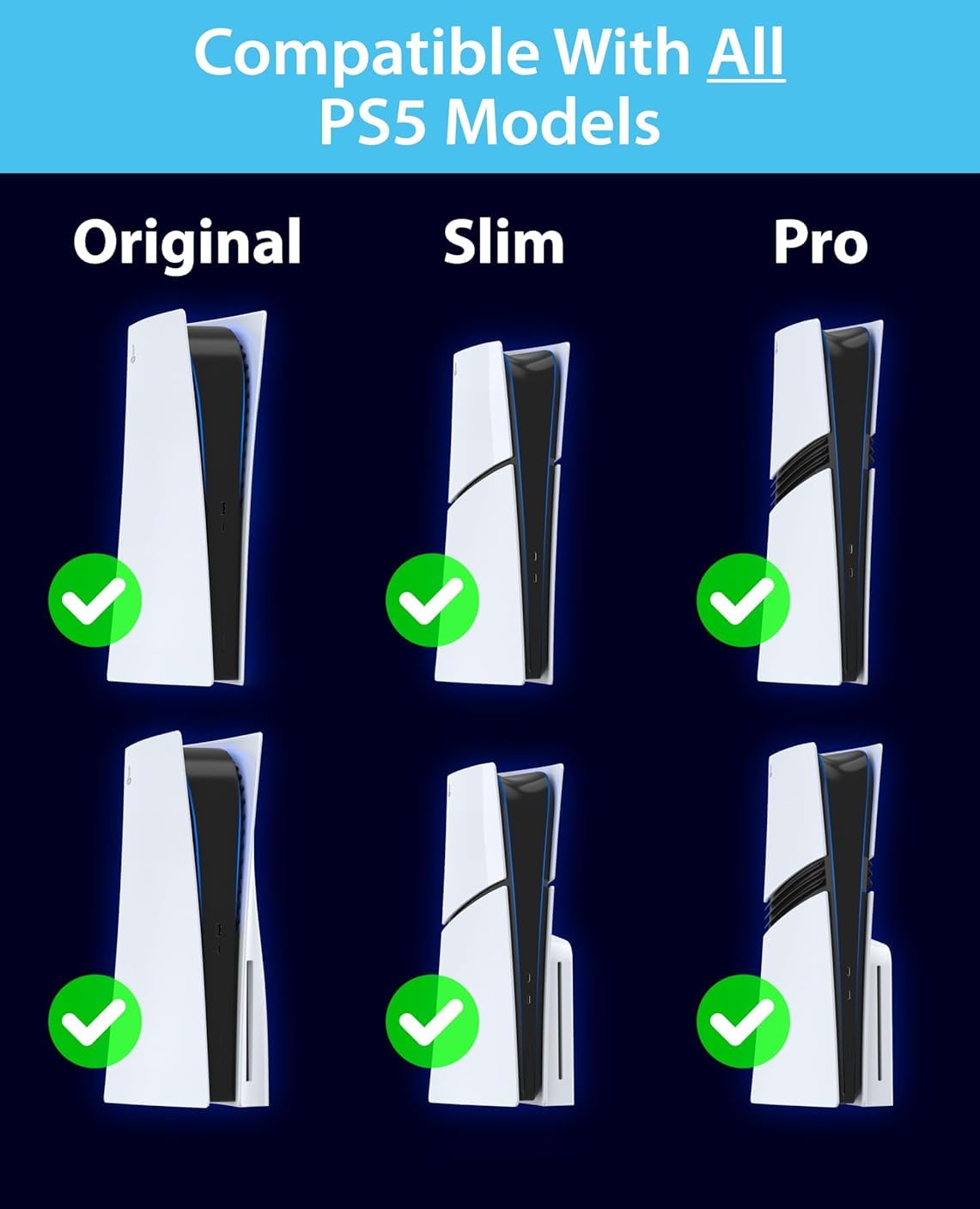 Amazon.com: KOOWOD Vertical Stand for PS5 Consoles - PlayStation