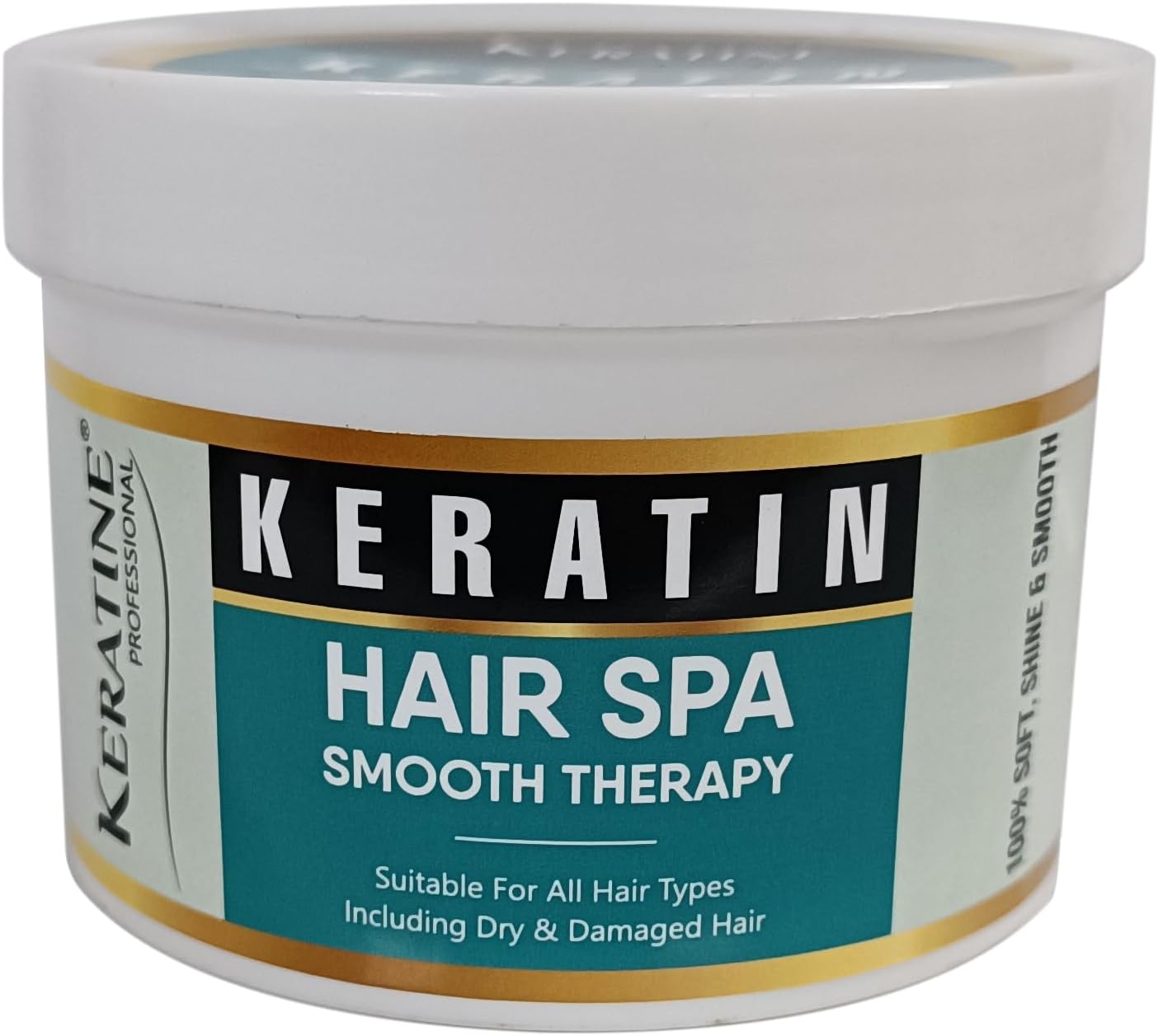 Premium Keratin Hair Spa Smooth Therapy | 100% Soft, Shine & Hair Repair | Infused With Brazilian Nut And Keratin | Treatment Protein Spa - Conditioning For Dry Damage-1 Count
