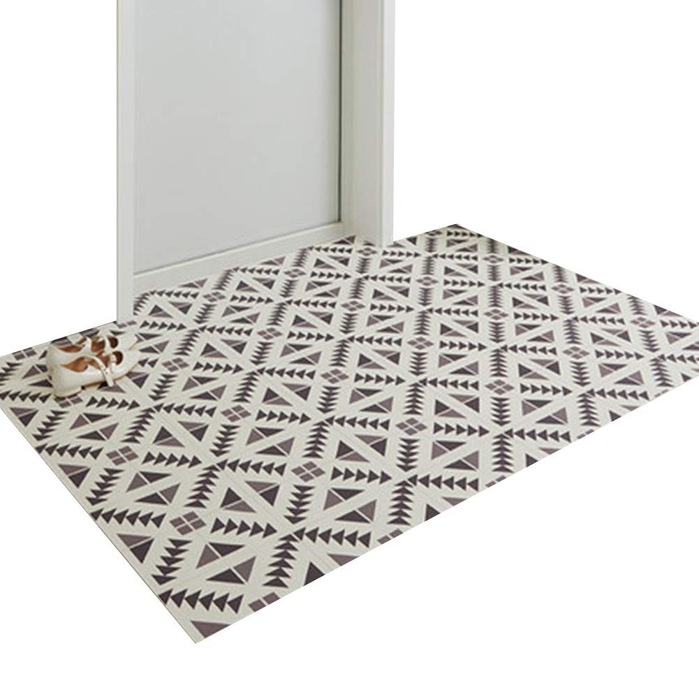 Paillassons d'entrée fins de 2mm tapis antidérapant lavable pour salon et chambre 90x60cm
