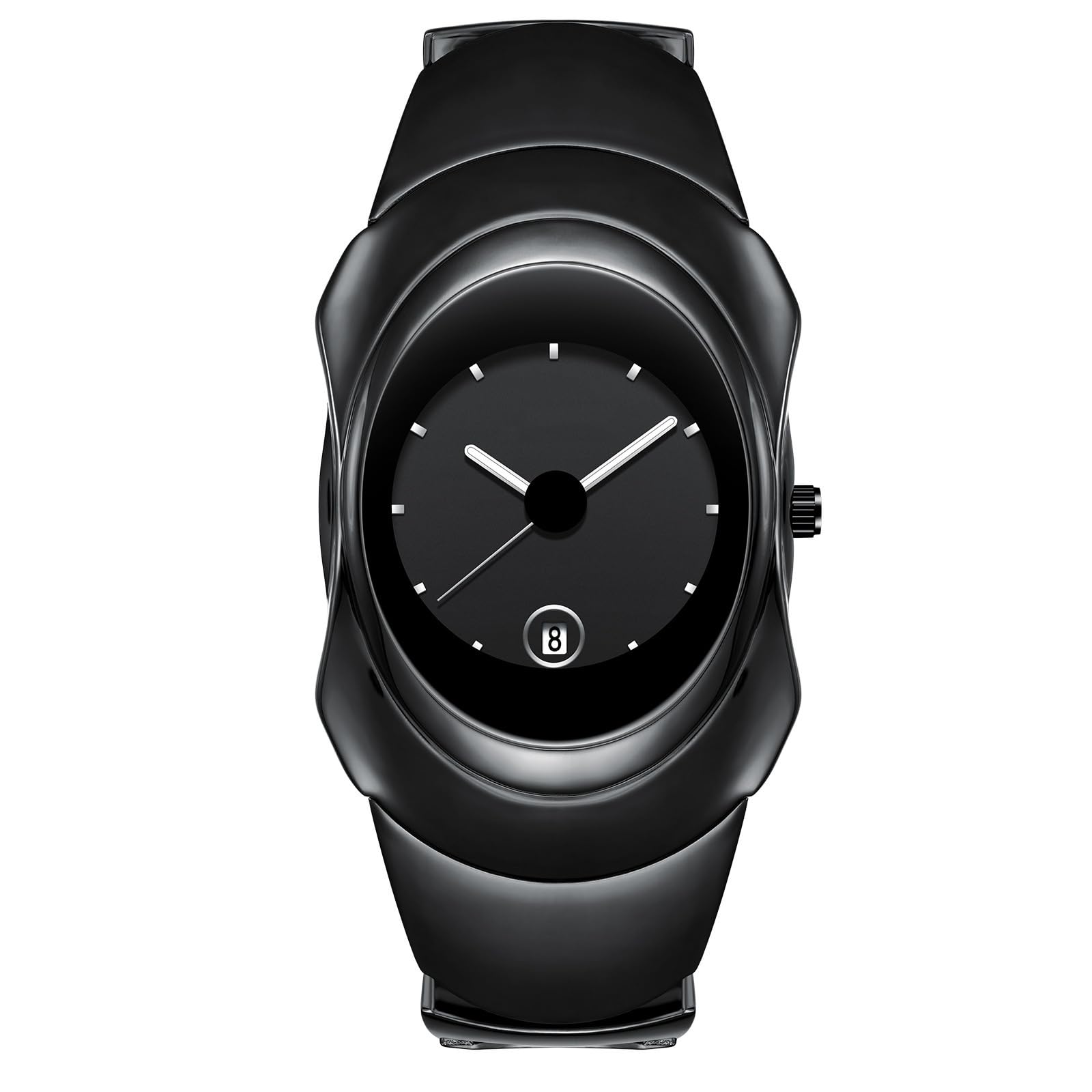 BARAMONMen's Fashion Watches Stylish Futuristic Collectible Unique Male Wristwatch Analog Quartz Clock Date Waterproof Watch for Men
