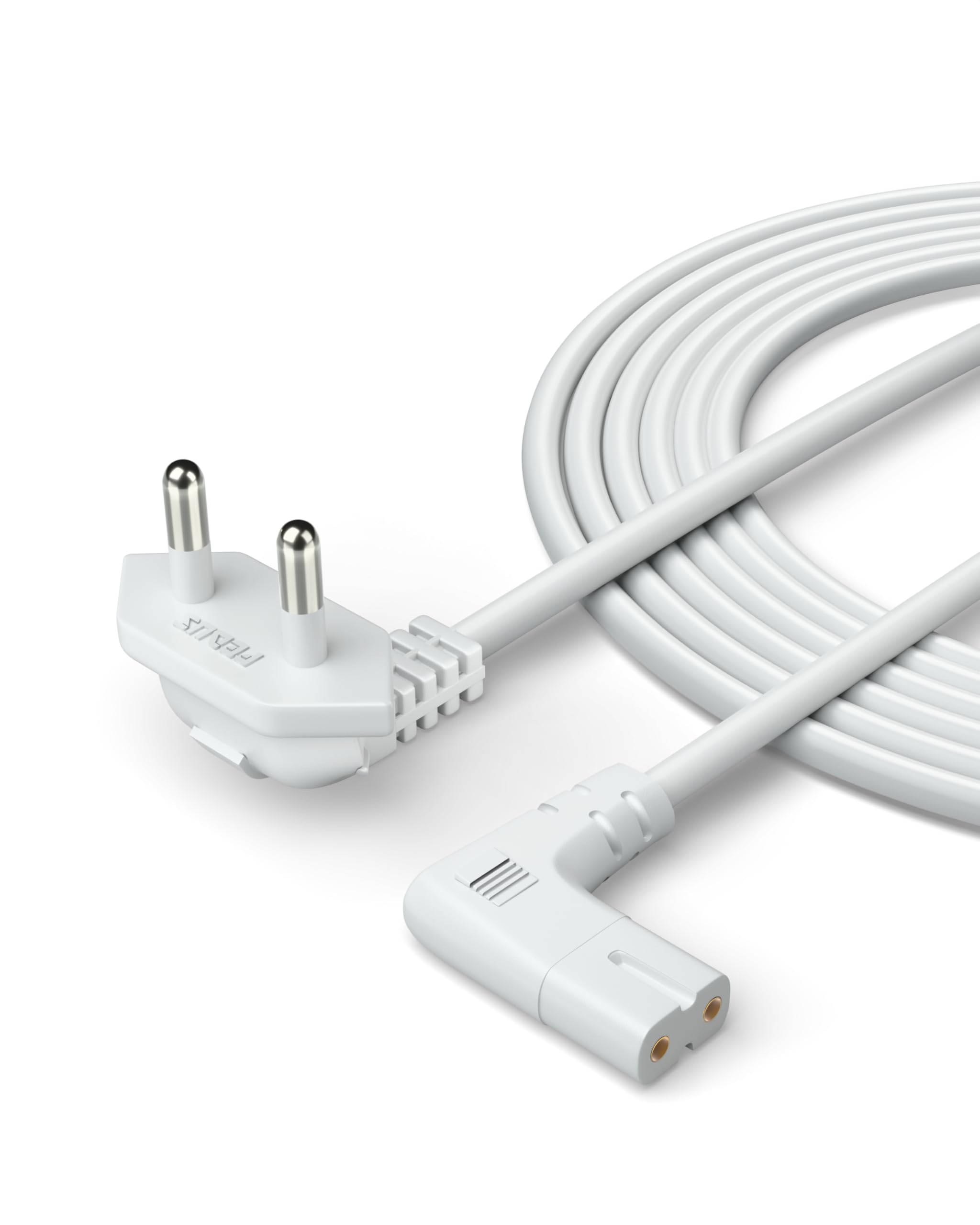 FEDUS 1.2 Meter 2-pin L-Shape Universal Replacement AC Power Cord Cable Wire for LED TV, Printer, Laptop PC Notebook Computer, Tape Recorder, Camera-image-20