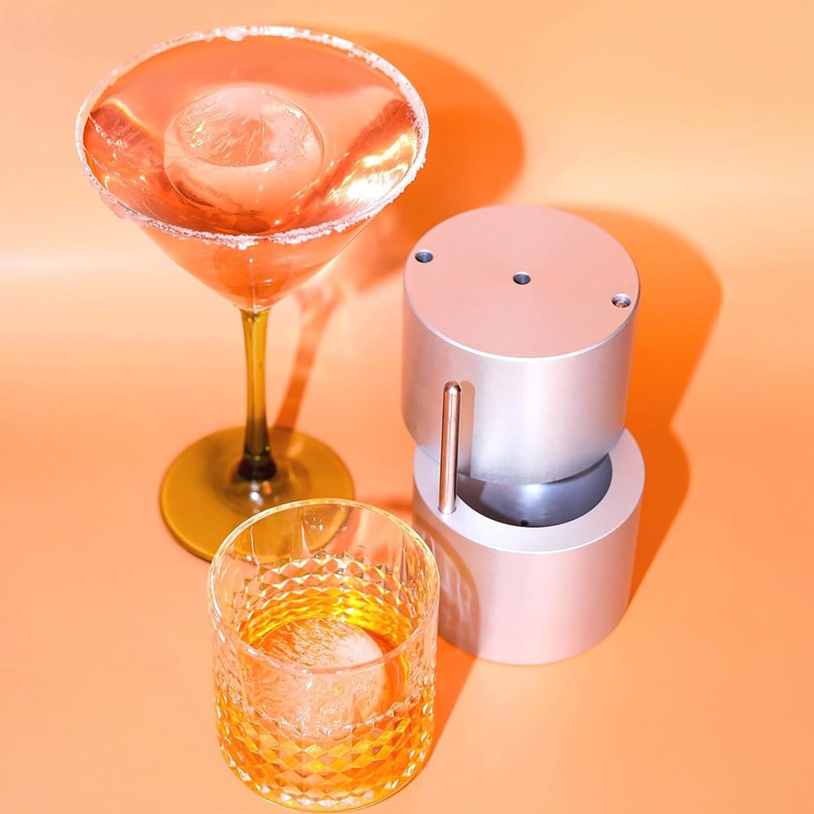 Zestaw do wyciskania kul, lotnicza aluminiowa forma do idealnej whisky i koktajli, idealna na imprezy i święta, prasa 30 mm dla entuzjastów burbona i szkockiej
