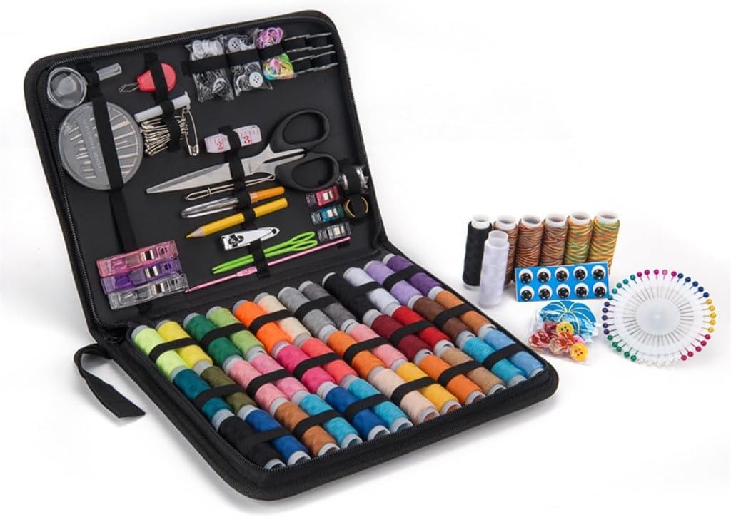 ASWRTYJO Sewing Box 230 Pieces Needlework Set Embroidery Tools Needlework Hand Sew Sewing Kit Sewing Bag Set