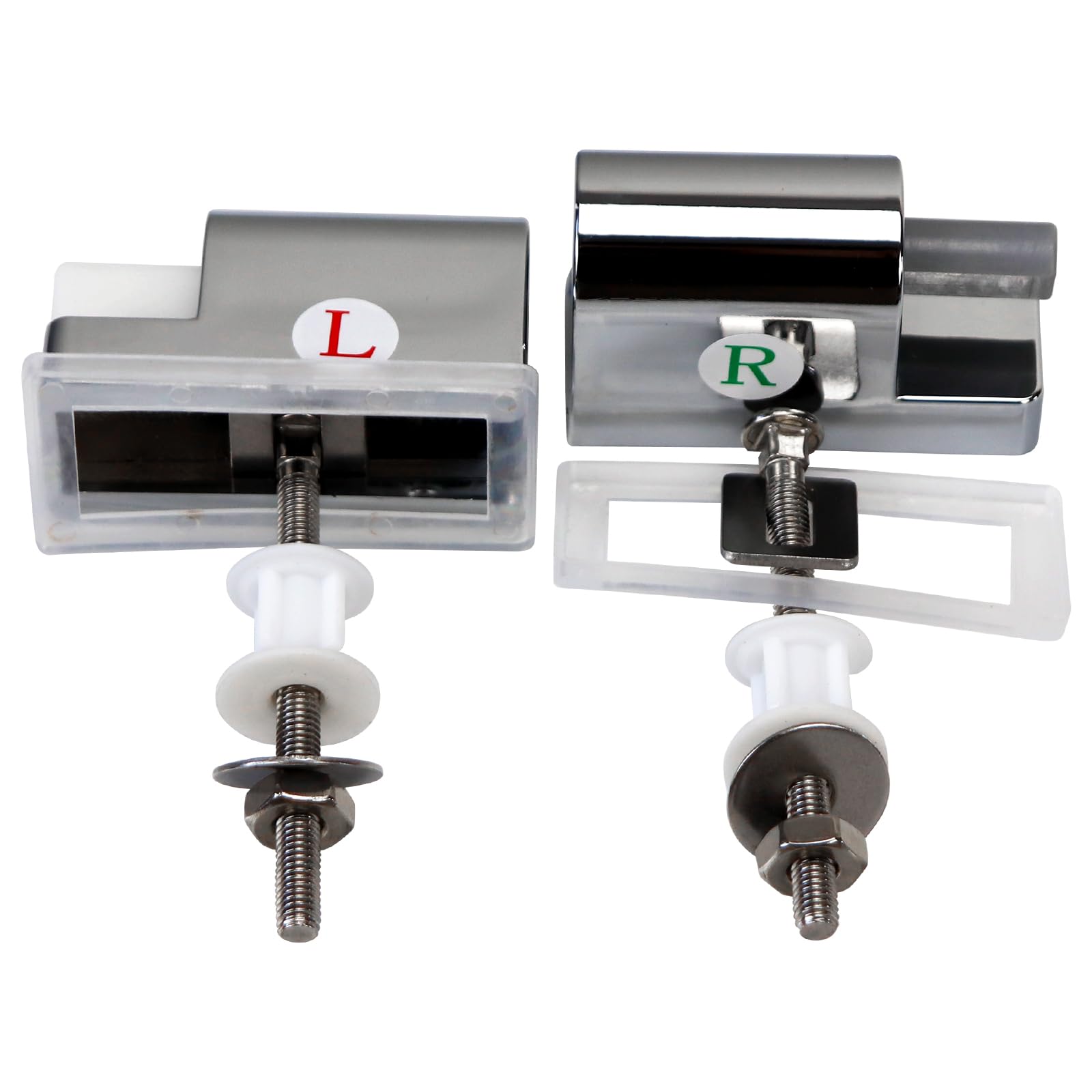 Fanmitrk Toilet Seat Hinges-Soft Close Toilet Seat Fittings Fixing Kit Replacements,Rubber Accessories, for Duroplast Seats Use (UFHJJL) โ image 1