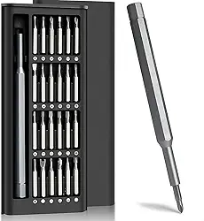 Kit Chave de Precisão 24 em 1 Magnético com Estojo – Ferramenta Profissional para Manutenção de Celulares, Notebooks, Eletrônicos, Óculos, Relógios, Drones, Consoles, Tablets e PCs