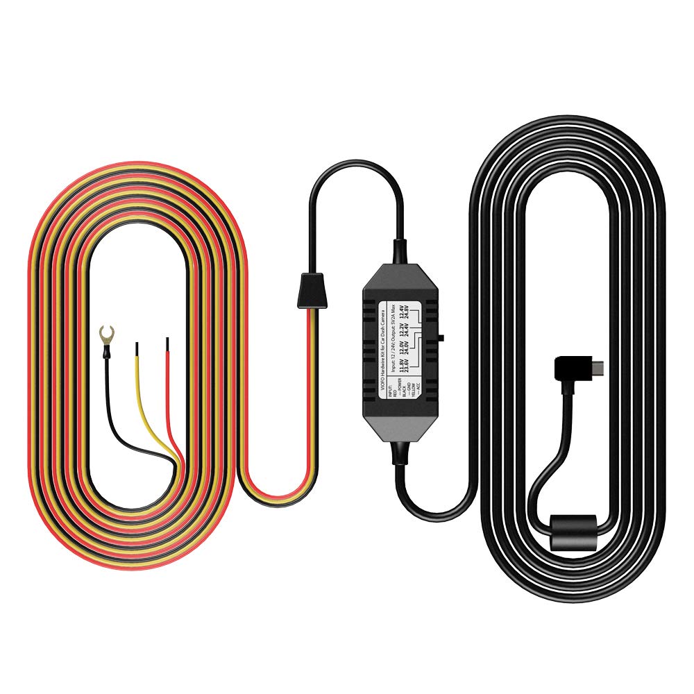 VIOFO HK3 Acc Hardwire-Kit für A129, A129 Plus, A129 PRO, A129 IR, A119V3, Aktiviert den Parkmodus und den Niederspannungsschutz, Sicherung ist erforderlich (separat kaufen sollten)
