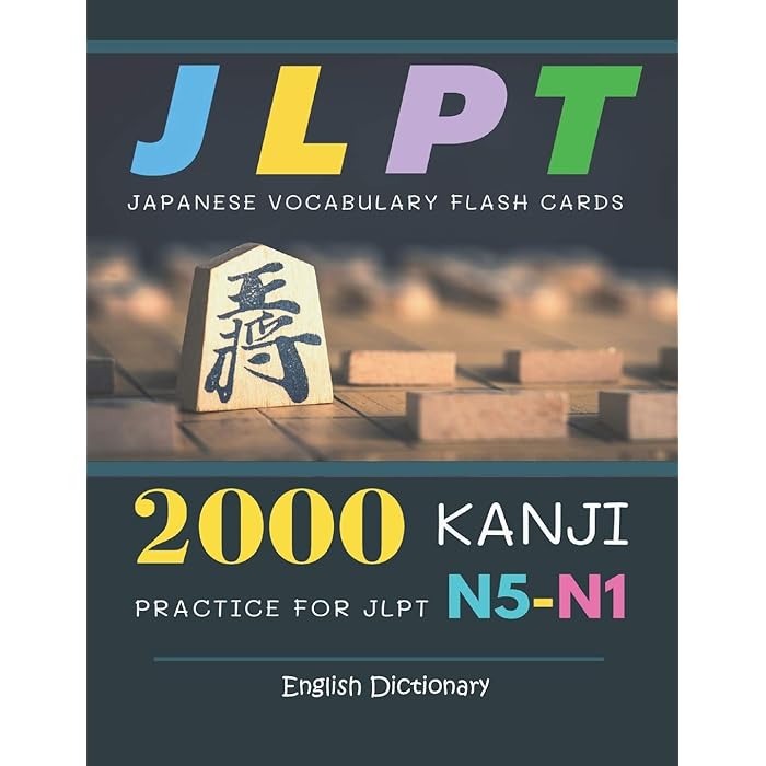 Buy 2000 Kanji Japanese Vocabulary Flash Cards Practice for JLPT N5N1