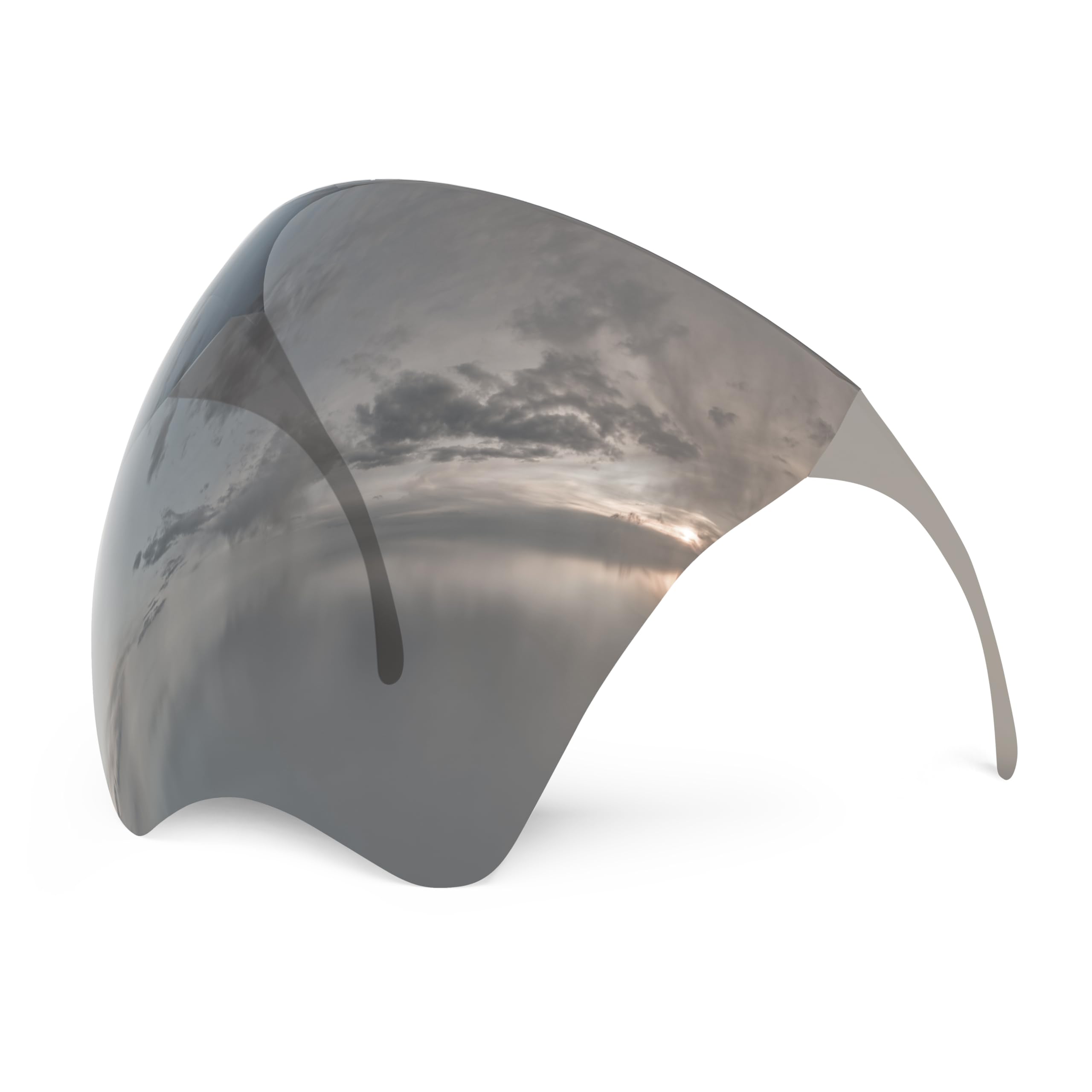Full Face Sunglasses, Futuristic Sun Protection Polarized Face Shield for Men & Women, Anti-Fog Mirror Shield Glasses