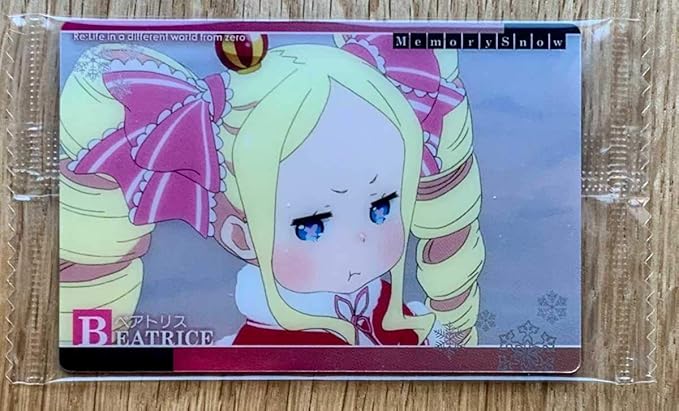 Amazon Re ゼロから始める異世界生活 ウエハース メモリースノー No 14 リゼロ ウエハース 廃盤 激 ベアトリス アニメ 萌えグッズ 通販