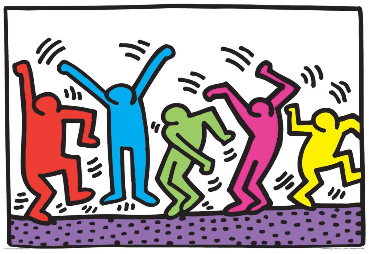EuroGraphics Dancing by Keith Haring 100-Piece Puzzle