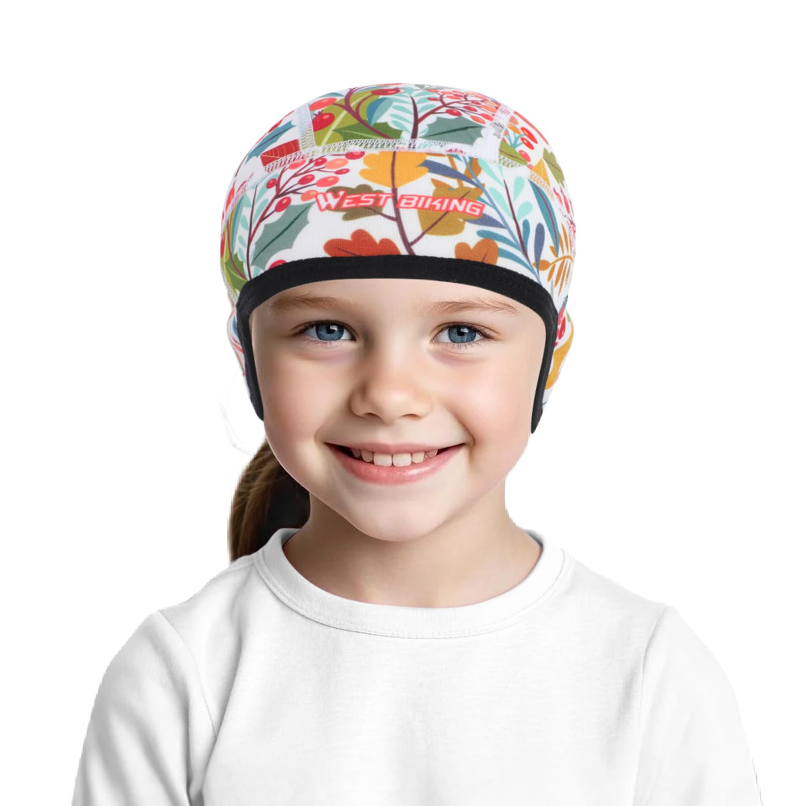 Mizikuu 2 stuks fietsmuts winter kinderen, fietsmuts winter winddicht thermisch fietsen warme cap cartoon fietshelm wintermuts sportmuts skimuts hardloopmuts voor unisex outdoor helmmuts