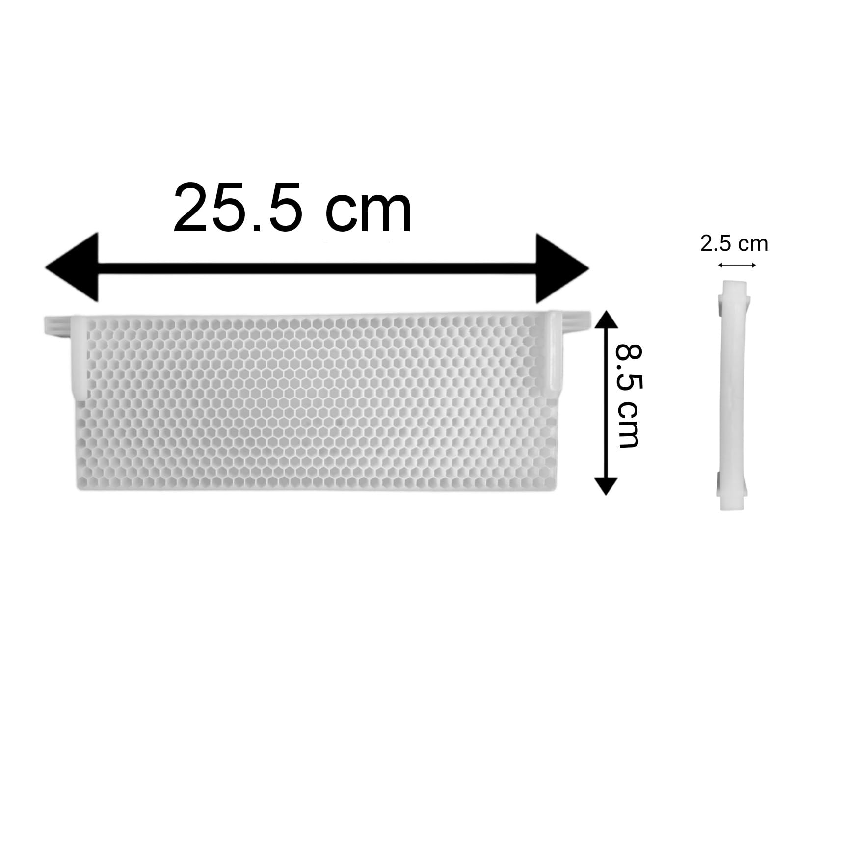 RAHBAN Plastic HoneyComb for Beekeeping – for ISI Type A box (25.5 cm x 8.5 cm) (Pack of 8 +1 Uncapping Roller) Helps Beekeepers to harvest Honey Quickly and Easily-Durable, Efficient and Eco-Friendly - Image 2 thumbnail