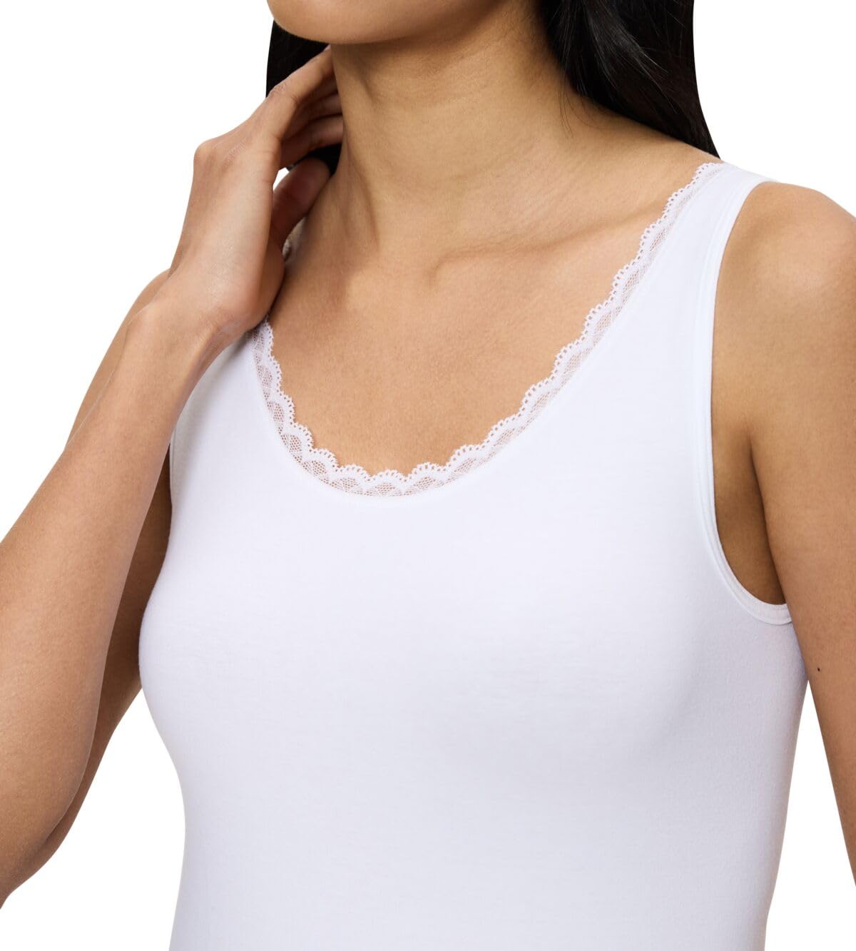 Triumph Feel of Cotton Tank Top White, biały, 42