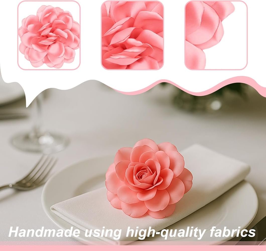 Broche Rose Vintage En Soie Rose : Pince à Cheveux Fleur En Tissu Pour Chapellerie - France