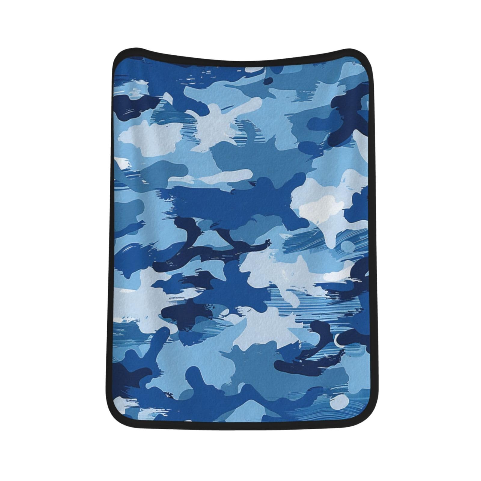 Couverture en flanelle camouflage bleu, idée cadeau pour toutes saisons